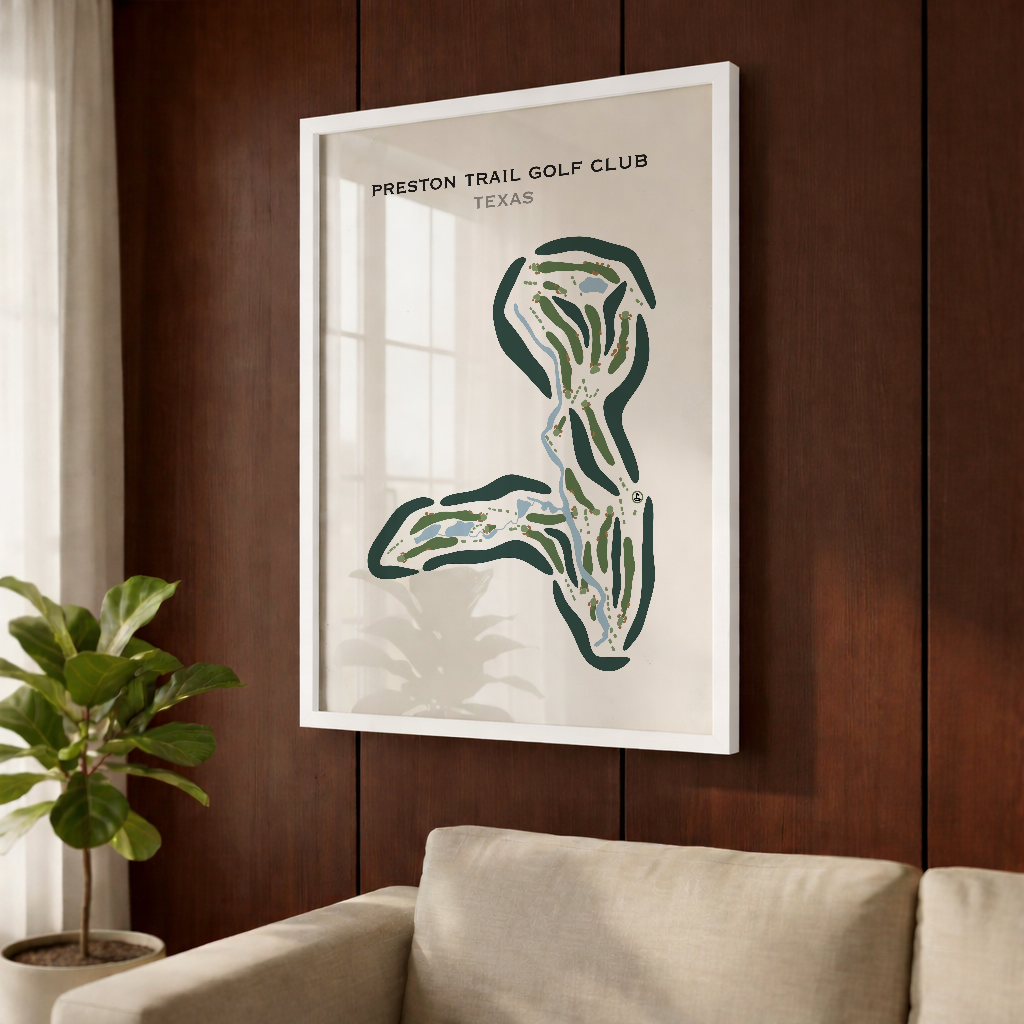 Preston Trail Golf Club, Texas - Printed Golf Course