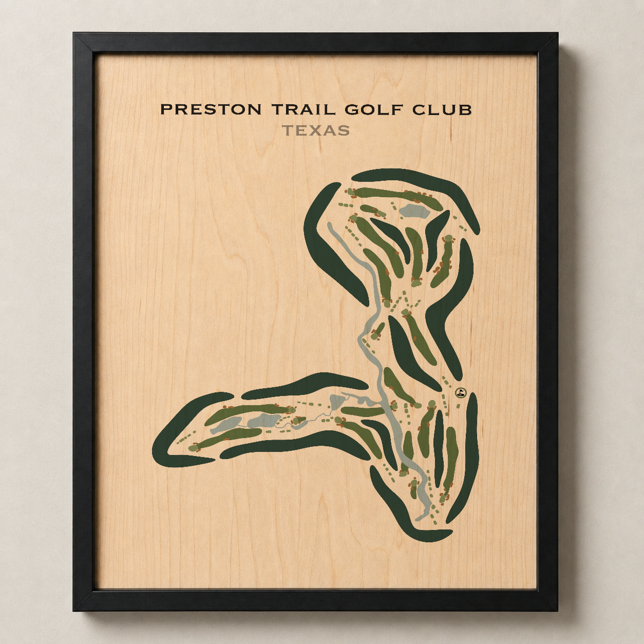 Preston Trail Golf Club, Texas - Printed Golf Course