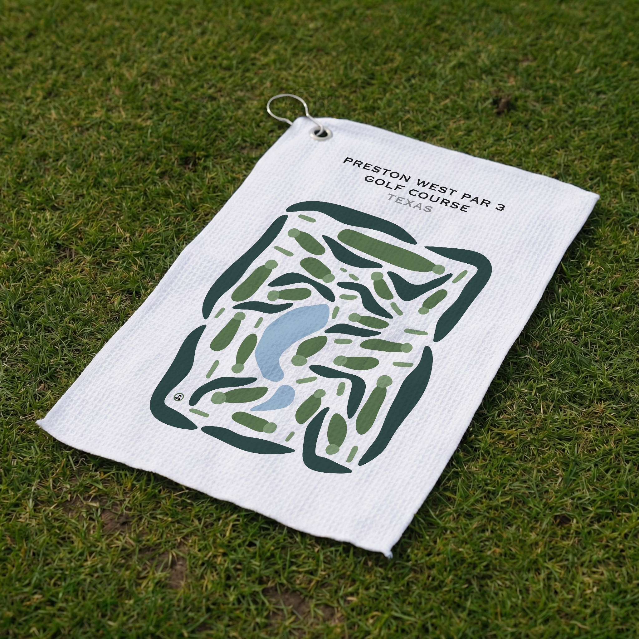 Preston West Par 3 Golf Course, Texas - Printed Golf Courses