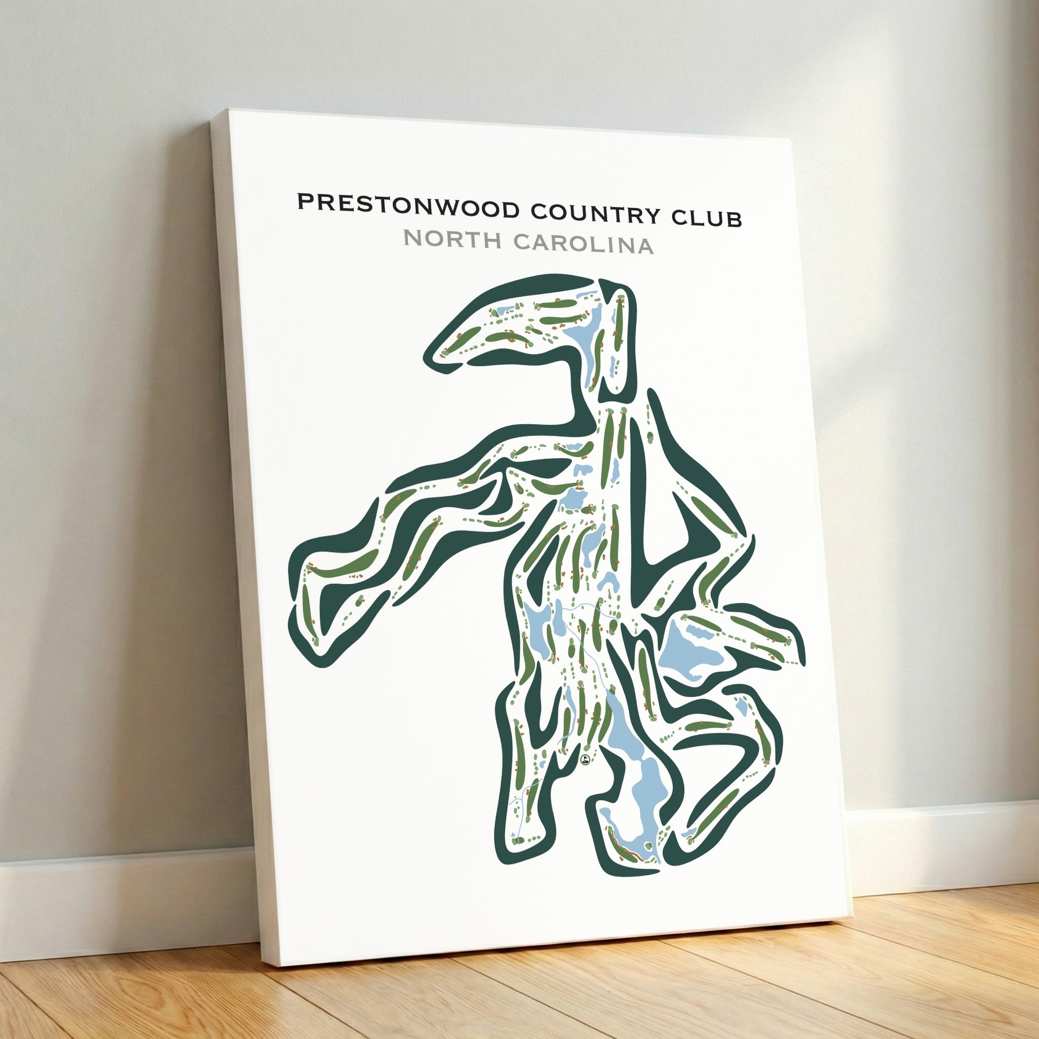 Prestonwood Country Club, North Carolina - Printed Golf Courses