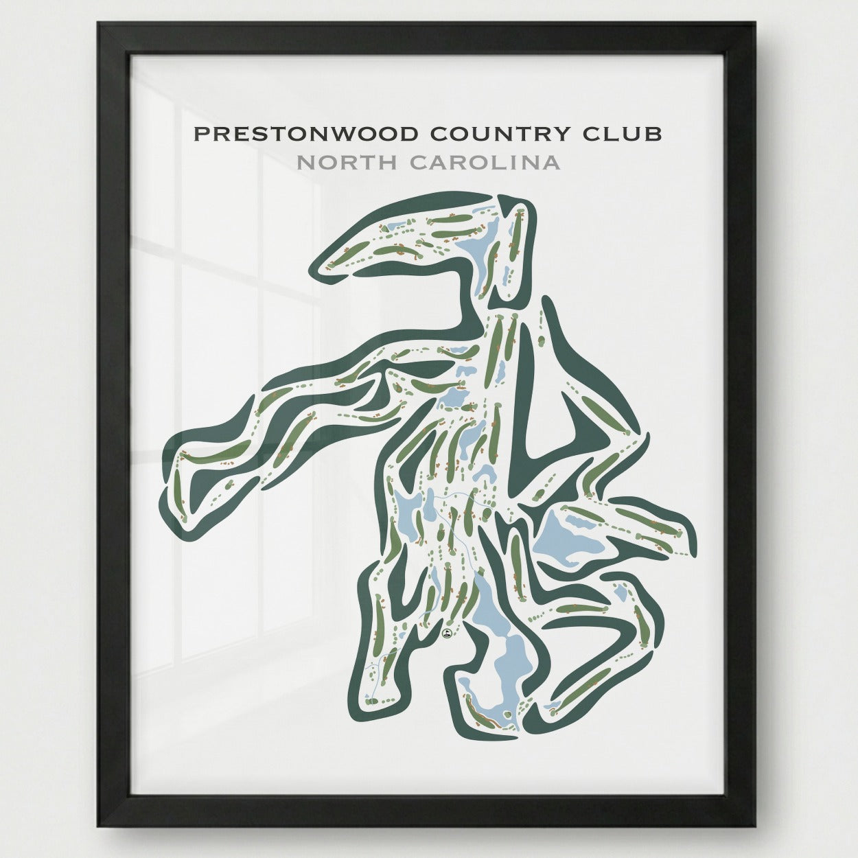 Prestonwood Country Club, North Carolina - Printed Golf Courses