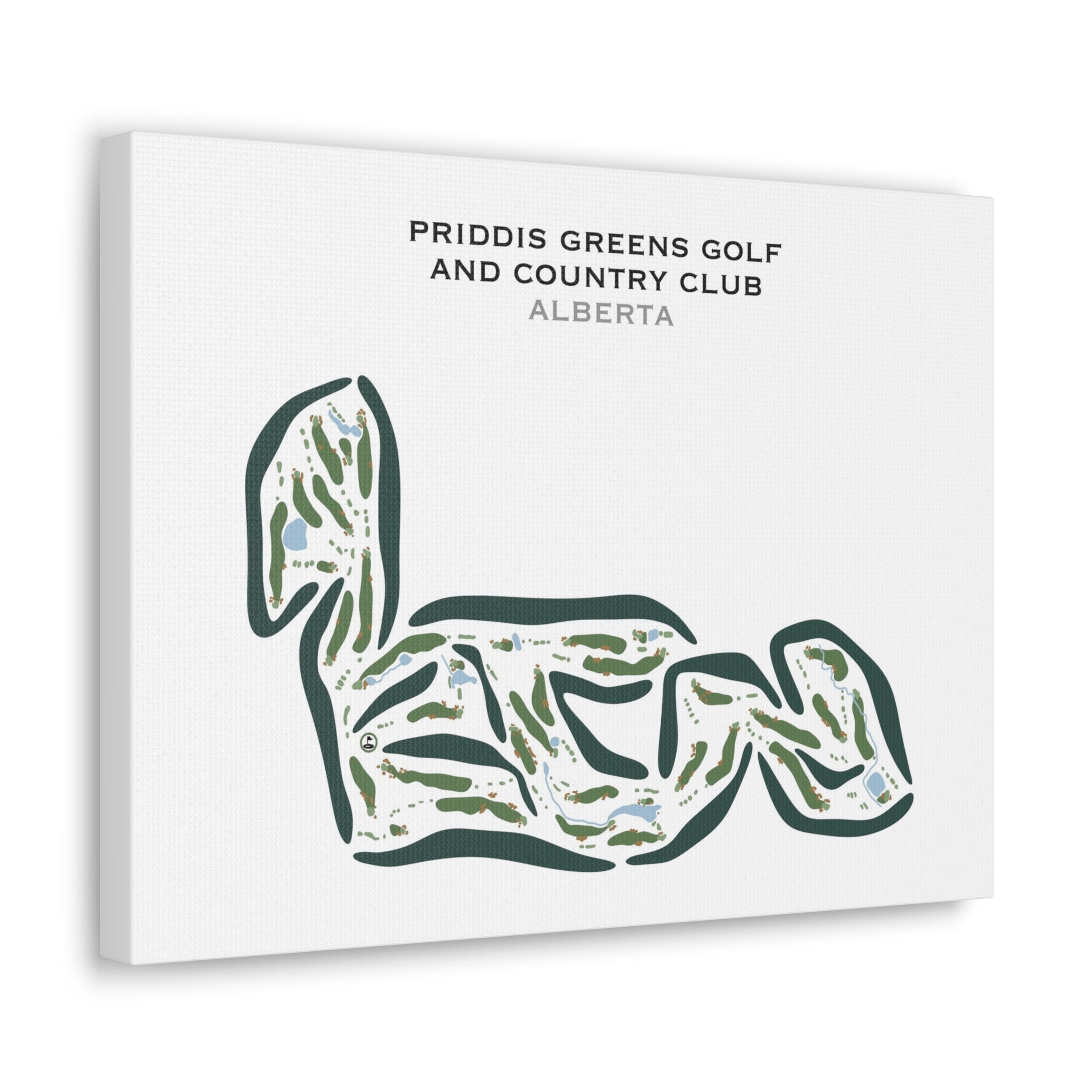 Priddis Greens Golf and Country Club, Alberta, Canada - Printed Golf Courses