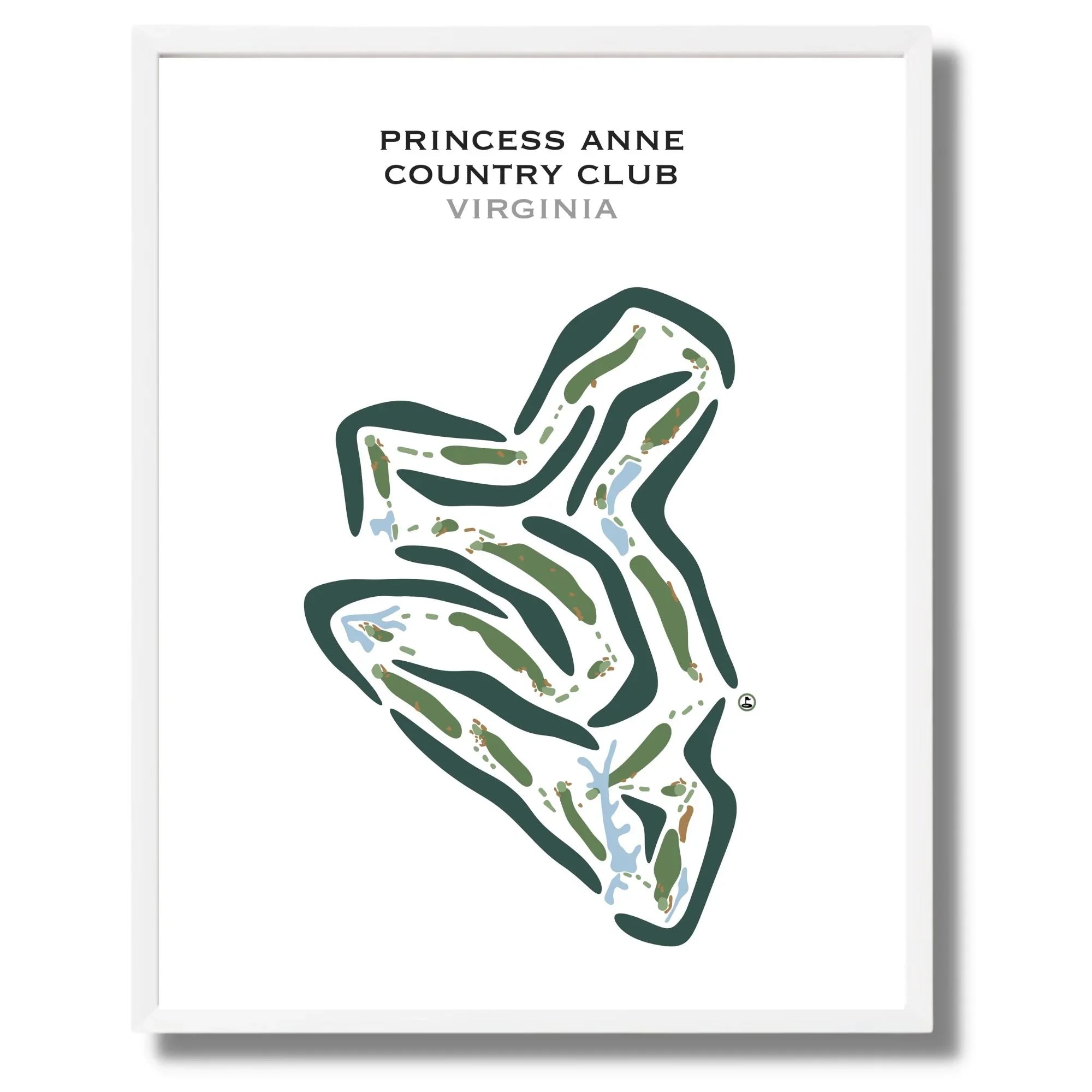 Princess Anne Country Club, Virginia - Printed Golf Courses