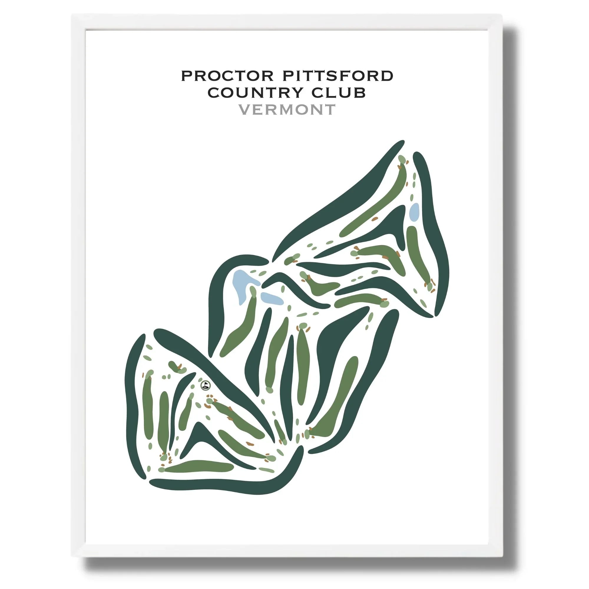 Proctor Pittsford Country Club, Vermont - Printed Golf Courses