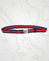 THE BYRD GOLF BELT ✶ Blue / Red Stripe
