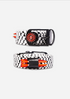 BRAIDED GOLF BELT ♠ Black/Grey/White
