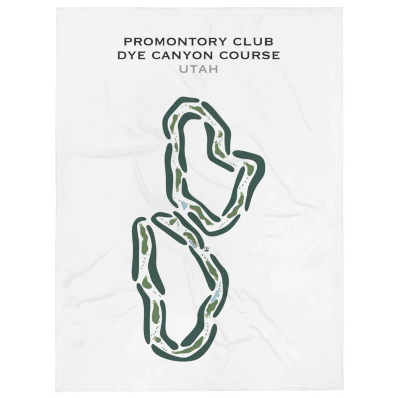 Promontory Club - Dye Canyon Golf Course, Utah - Printed Golf Courses