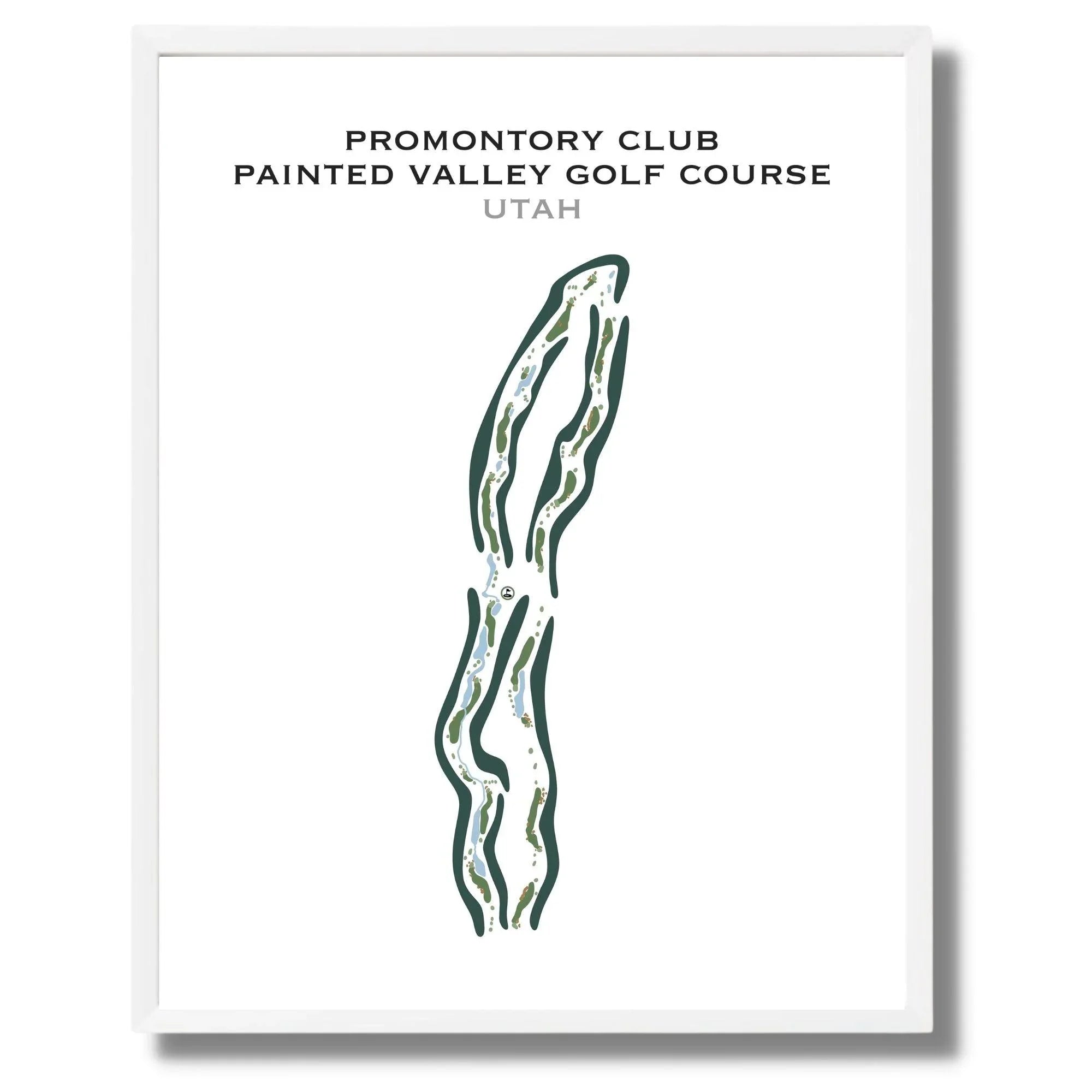 Promontory Club, Painted Valley Golf Course, Utah - Printed Golf Course