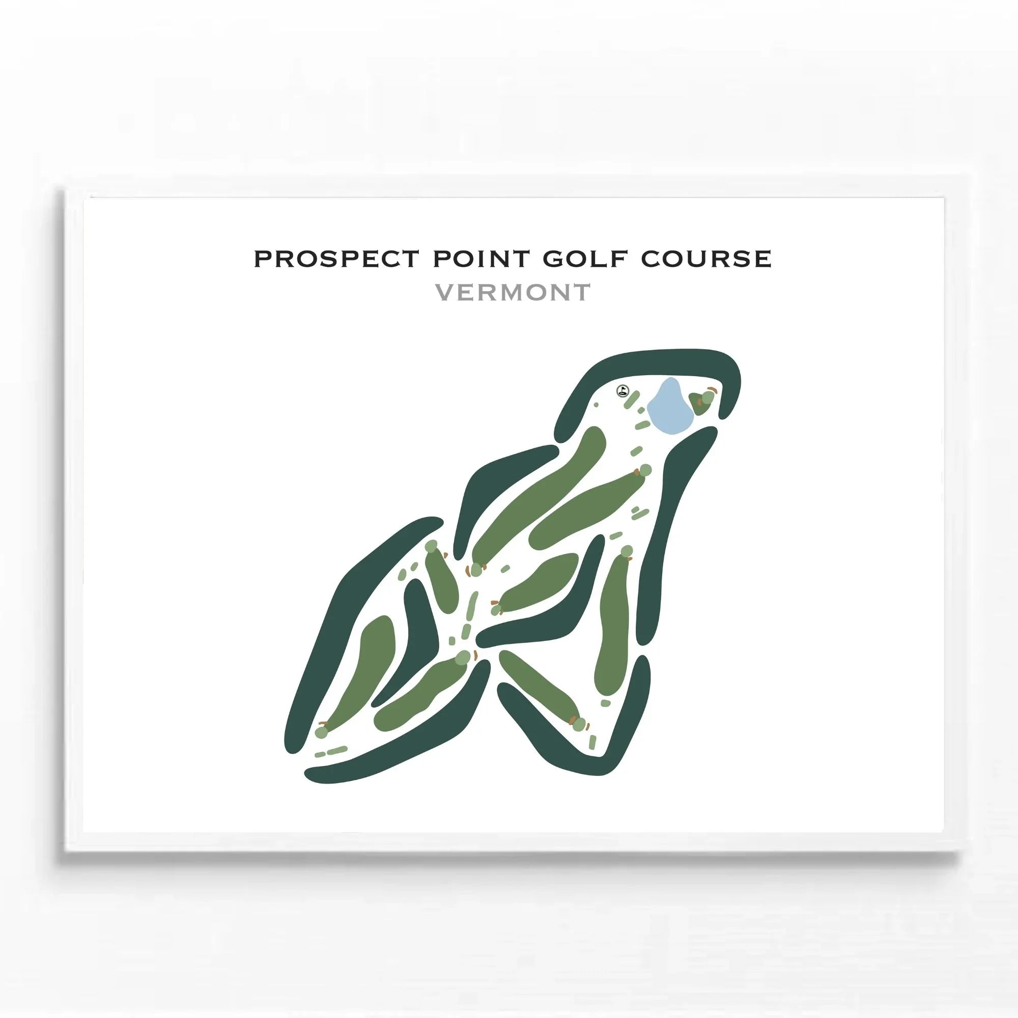 Prospect Point Golf Course, Vermont - Printed Golf Courses