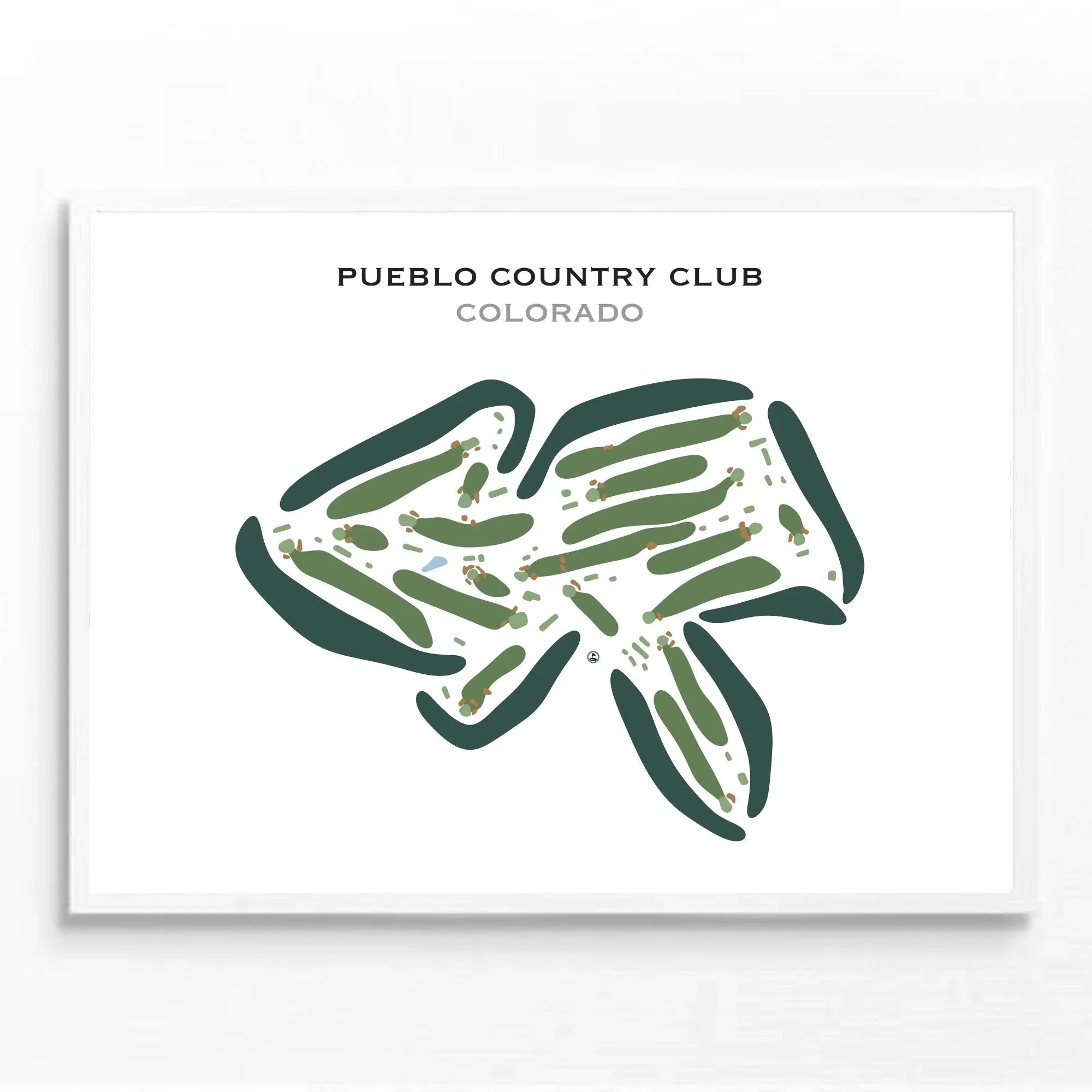 Pueblo Country Club, Colorado - Printed Golf Courses