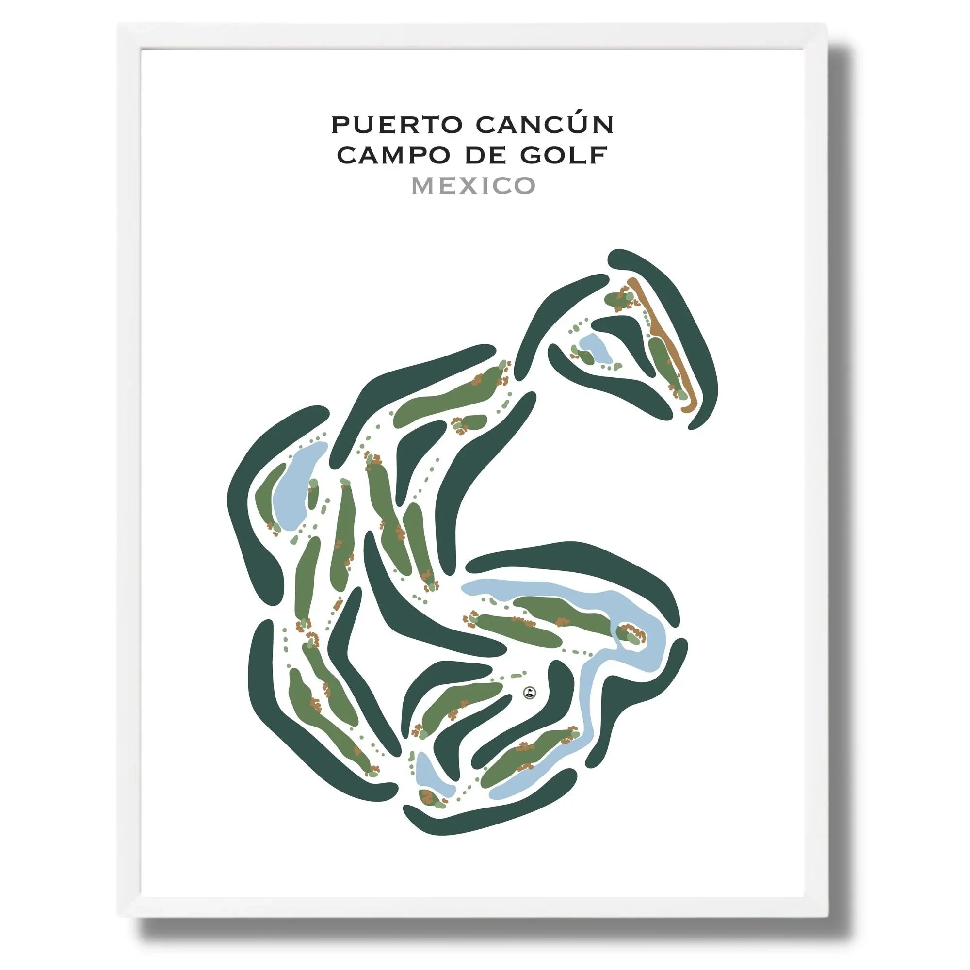 Puerto Cancún Campo de Golf, Mexico - Printed Golf Courses