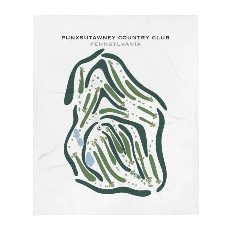 Punxsutawney Country Club, Pennsylvania - Printed Golf Course