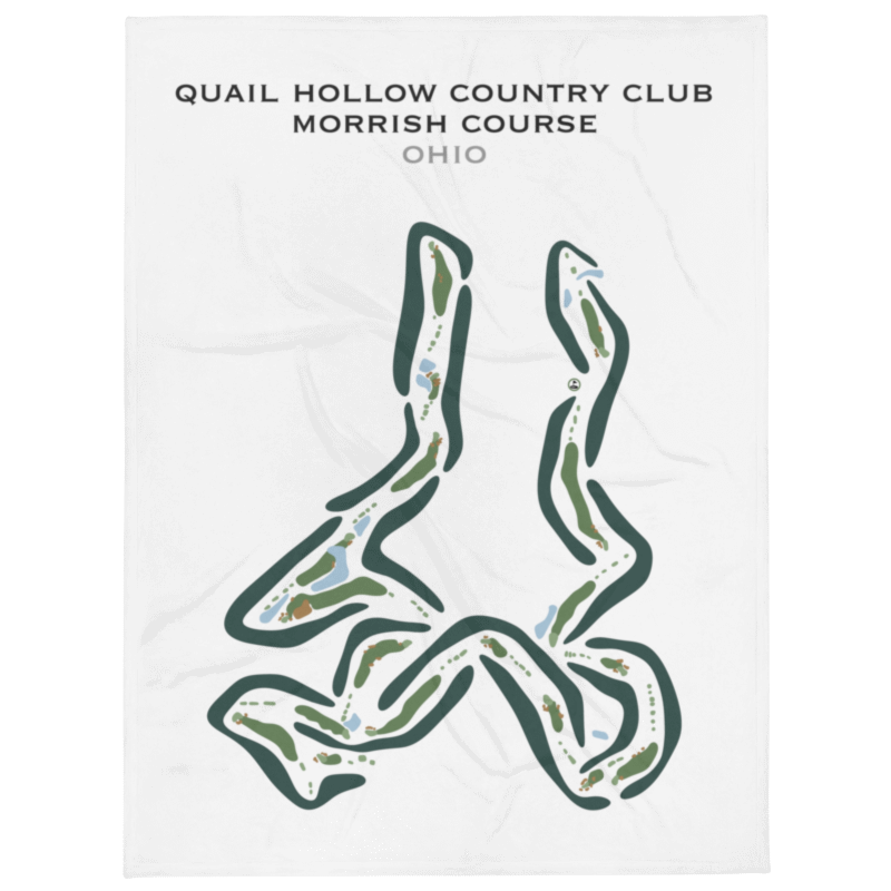 Quail Hollow Country Club - Morrish Course, Ohio - Printed Golf Courses