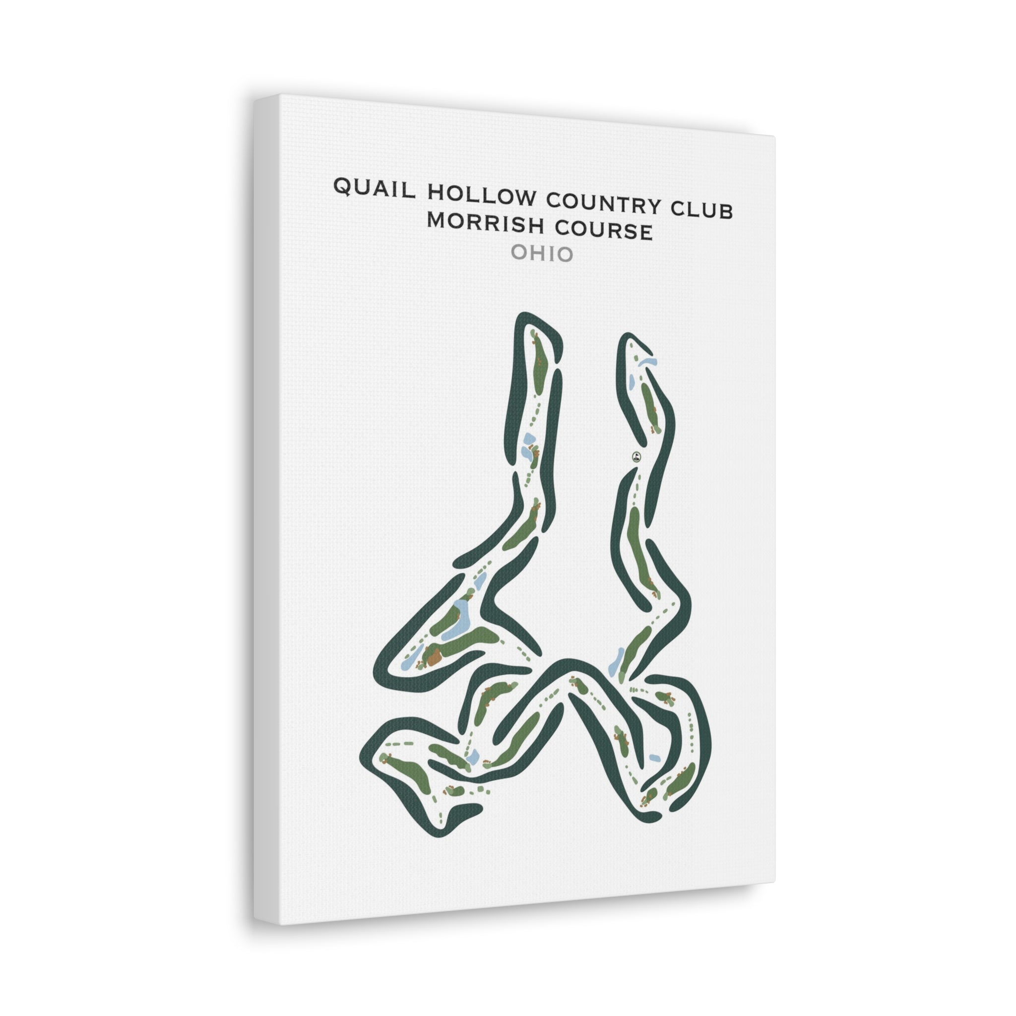 Quail Hollow Country Club - Morrish Course, Ohio - Printed Golf Courses