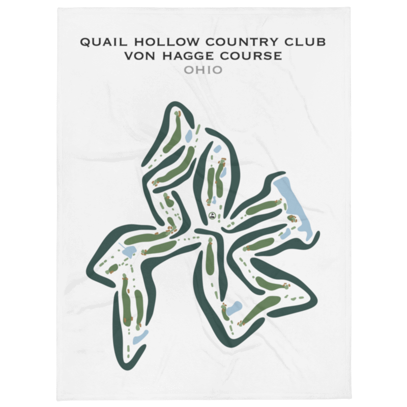 Quail Hollow Country Club - Von Hagge Course, Ohio - Printed Golf Courses