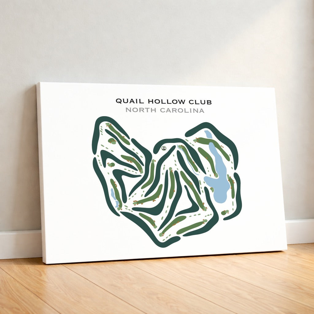 Quail Hollow Golf Club, North Carolina - Printed Golf Courses