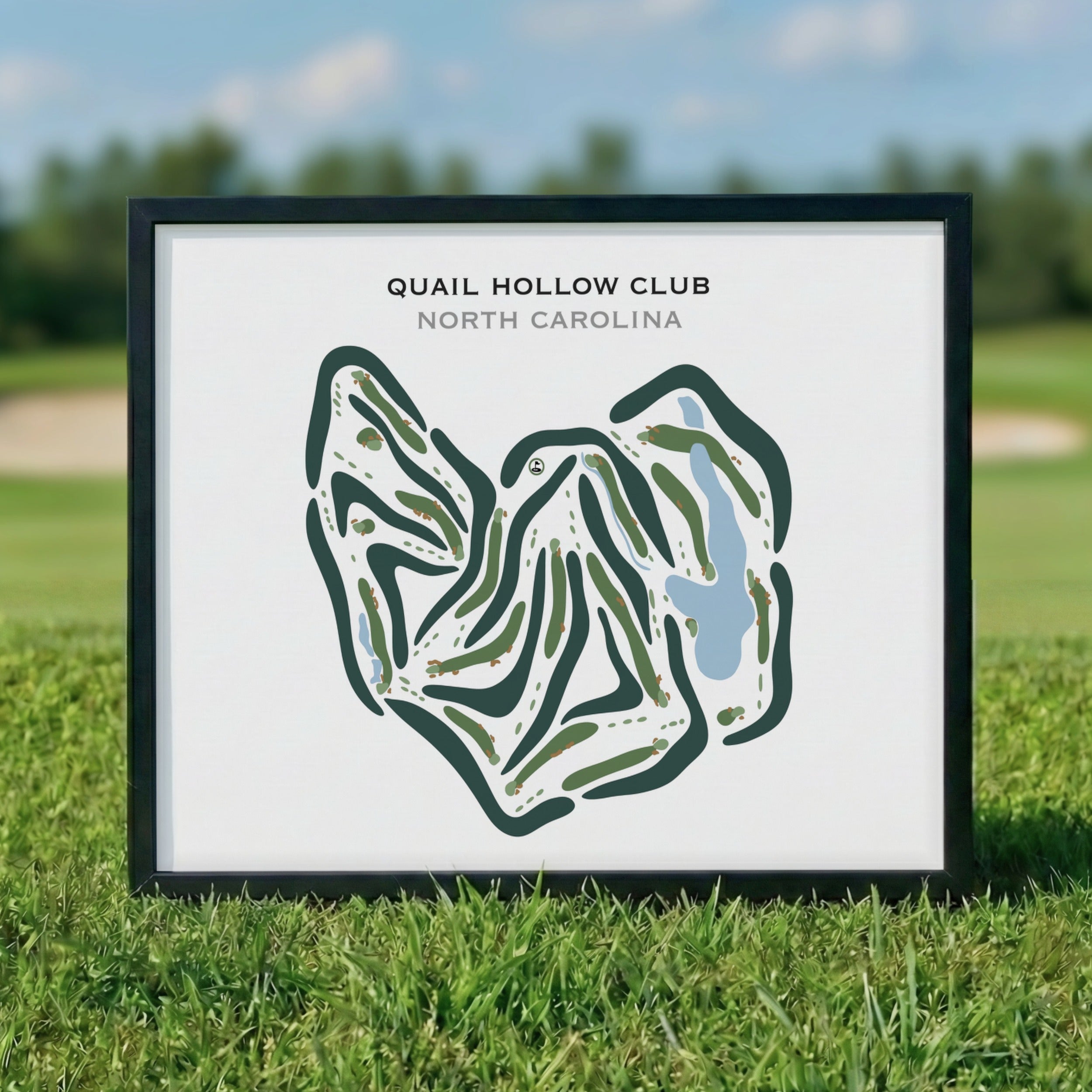 Quail Hollow Golf Club, North Carolina - Printed Golf Courses
