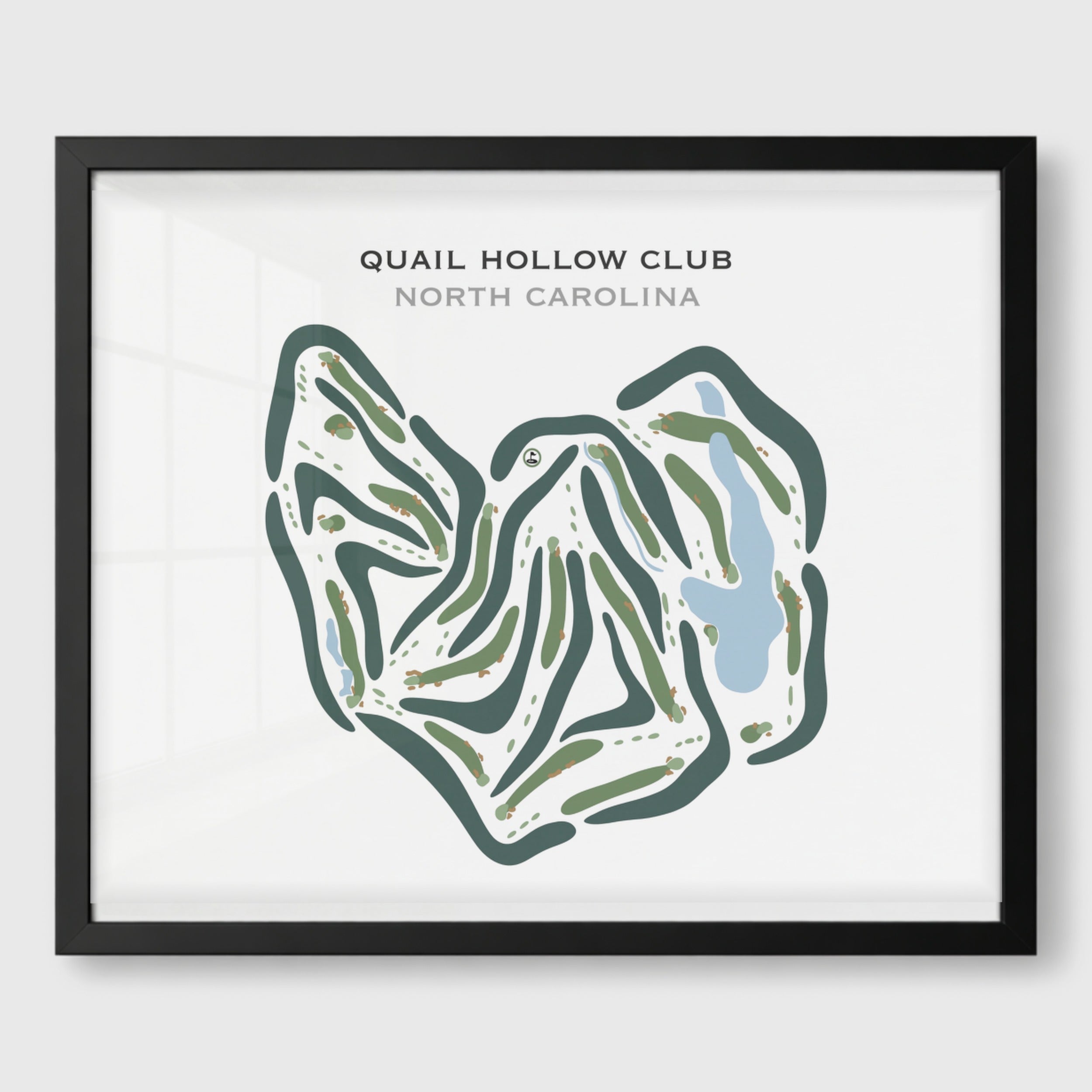 Quail Hollow Golf Club, North Carolina - Printed Golf Courses