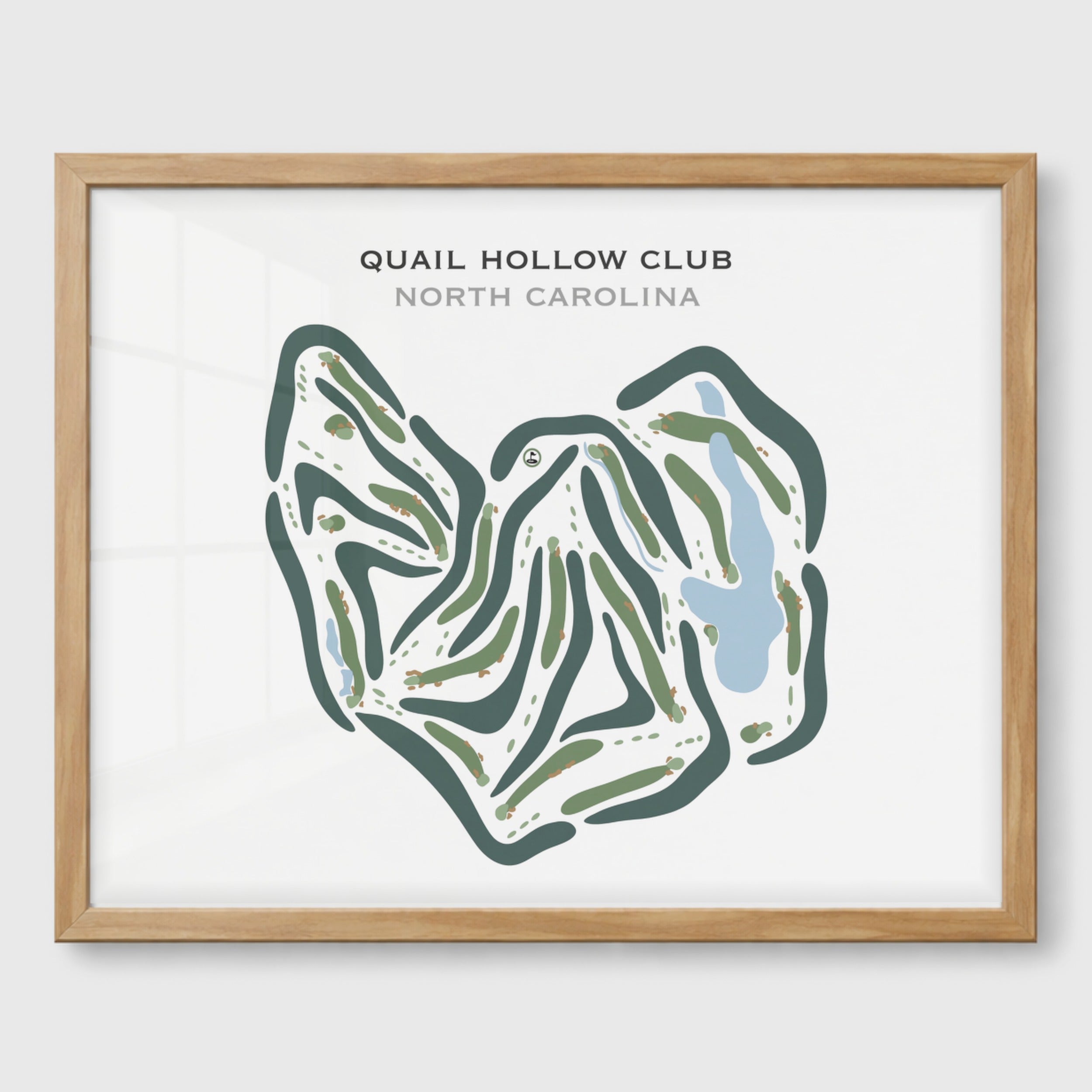 Quail Hollow Golf Club, North Carolina - Printed Golf Courses