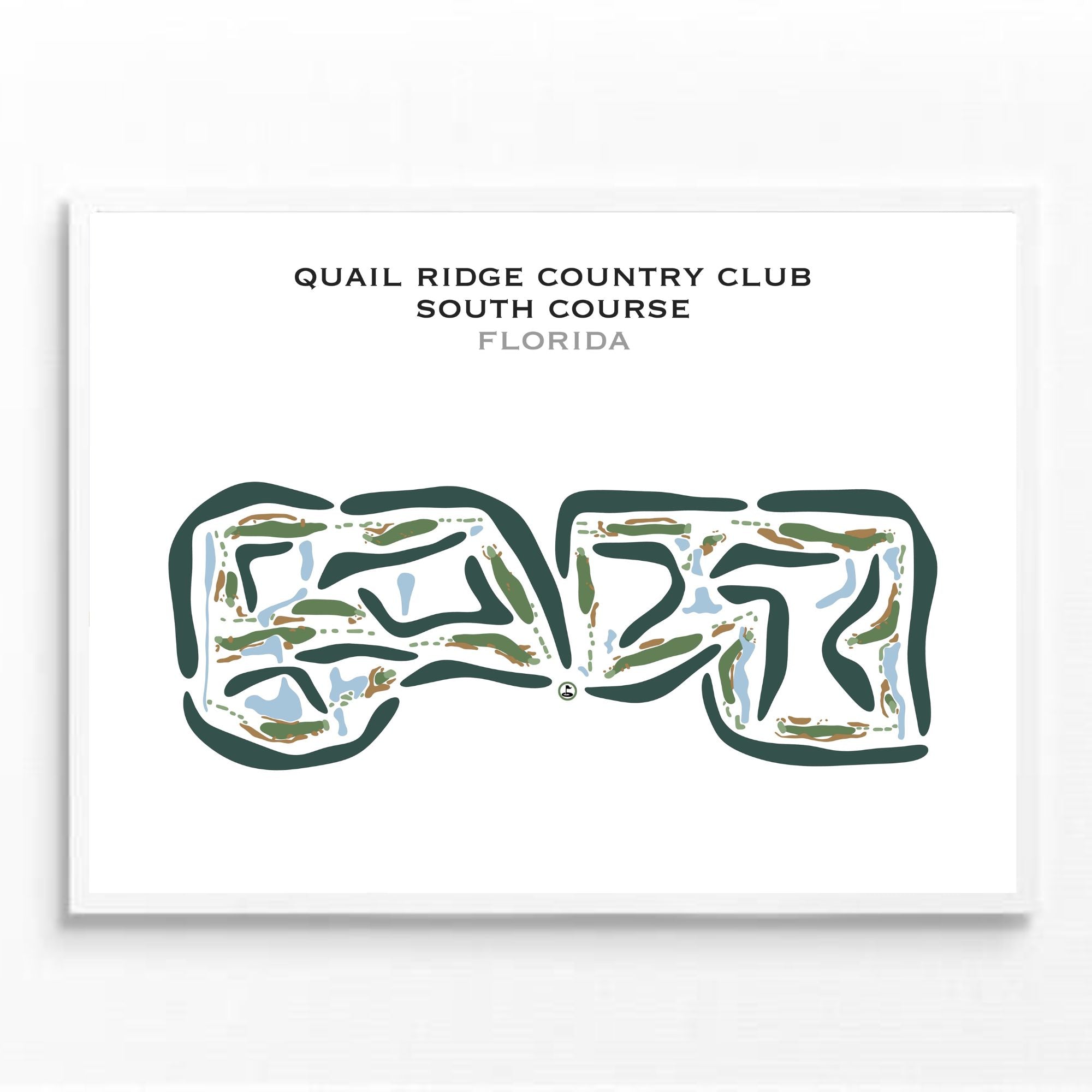 Quail Ridge Country Club - South Course, Florida - Printed Golf Courses