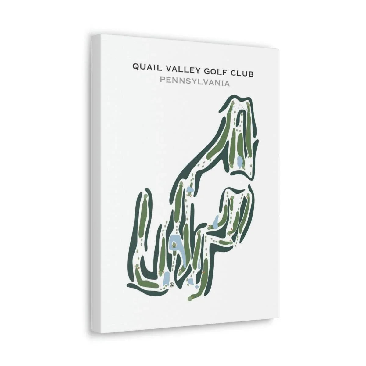Quail Valley Golf Club, Pennsylvania - Printed Golf Courses