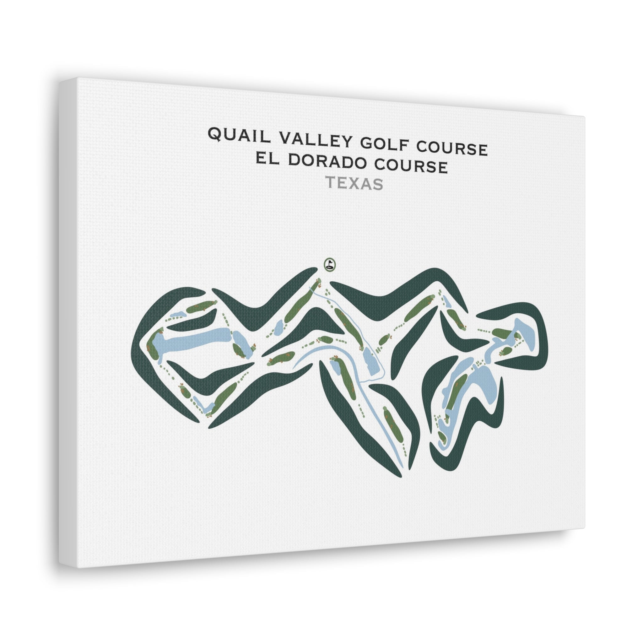 Quail Valley Golf Course - El Dorado Course, Texas - Printed Golf Courses