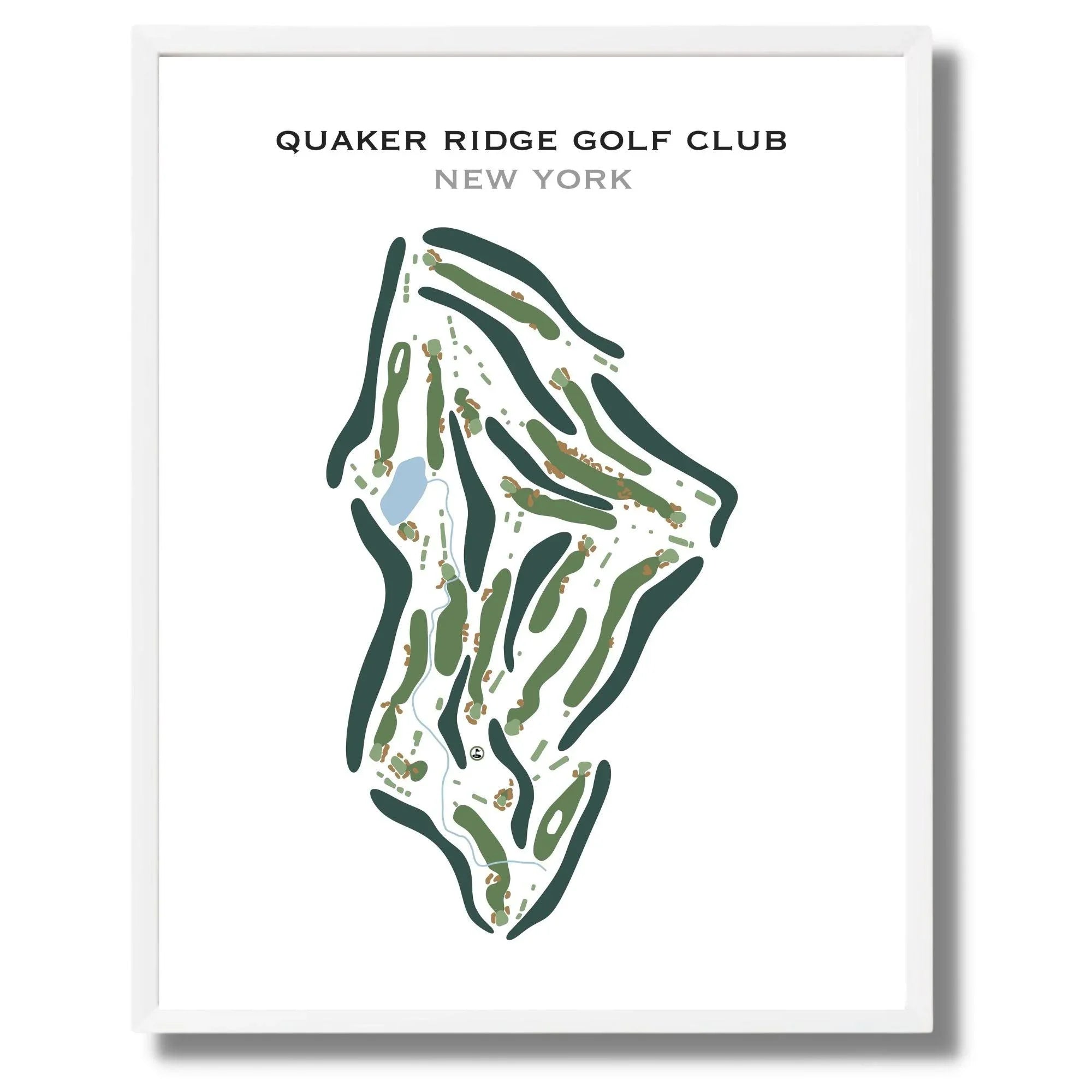 Quaker Ridge Golf Club, New York - Printed Golf Course