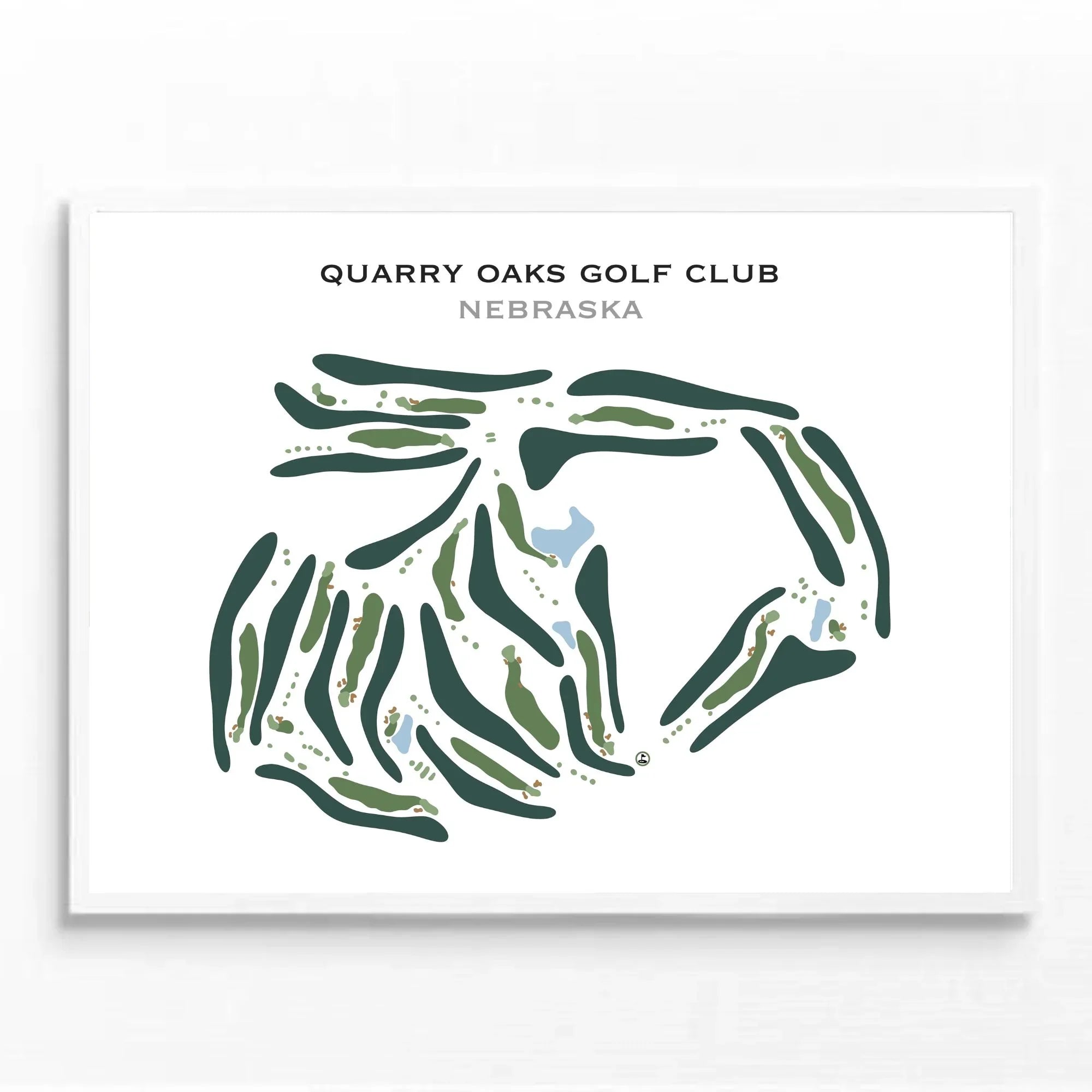 Quarry Oaks Golf Club, Nebraska - Printed Golf Course