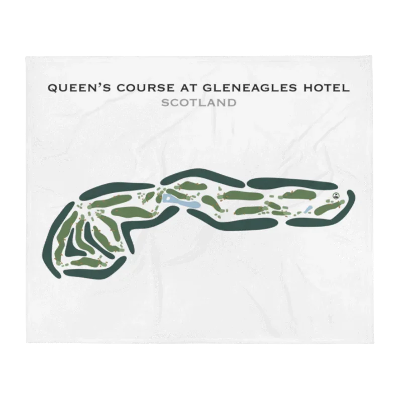 Queen's Golf Course at Gleneagles Hotel, Scotland - Printed Golf Courses