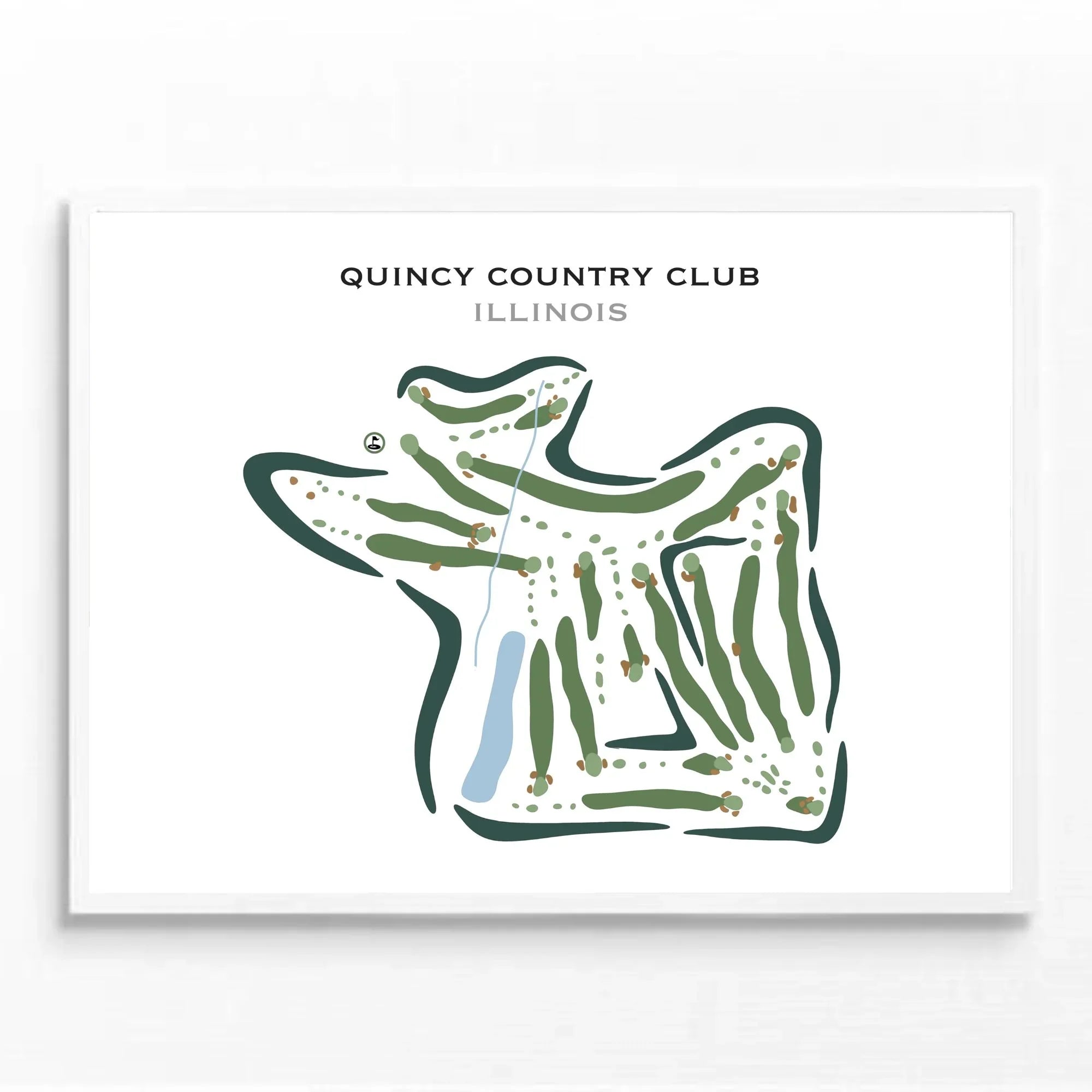 Quincy Country Club, Illinois - Printed Golf Courses