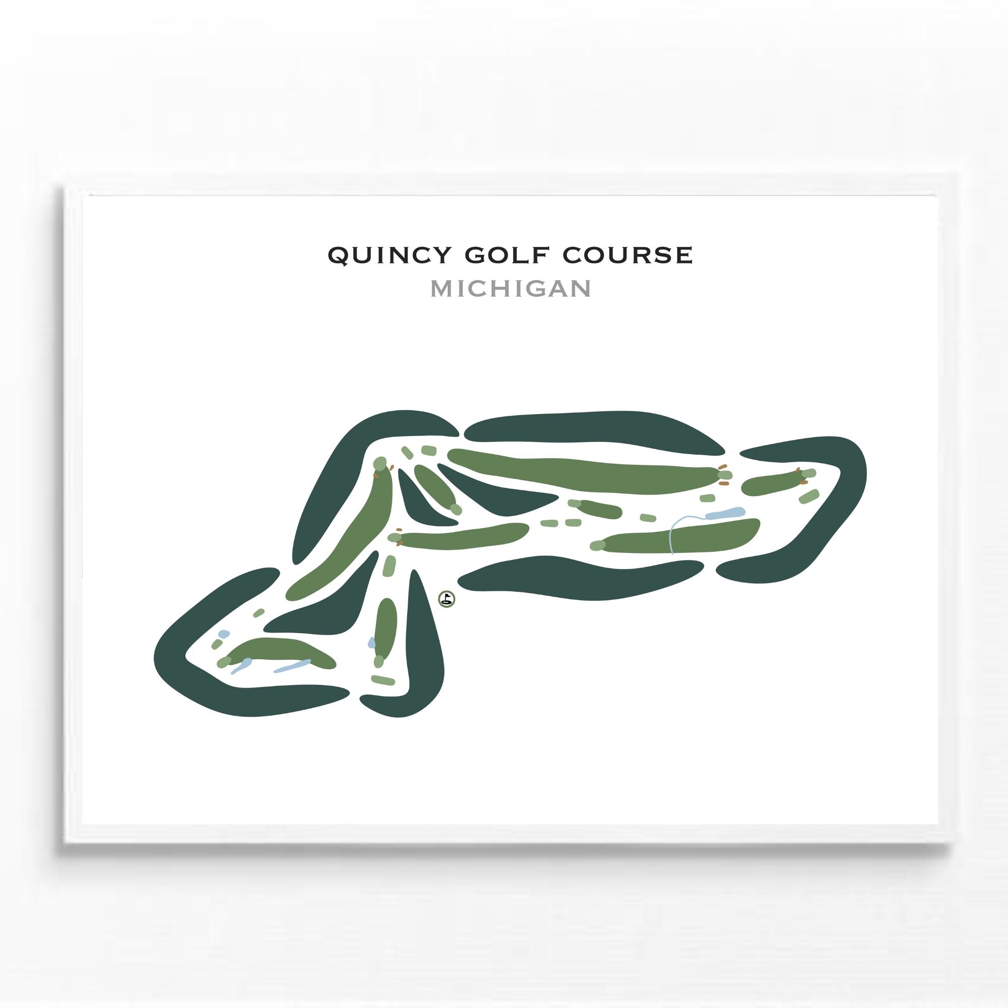 Quincy Golf Course, Michigan - Printed Golf Courses