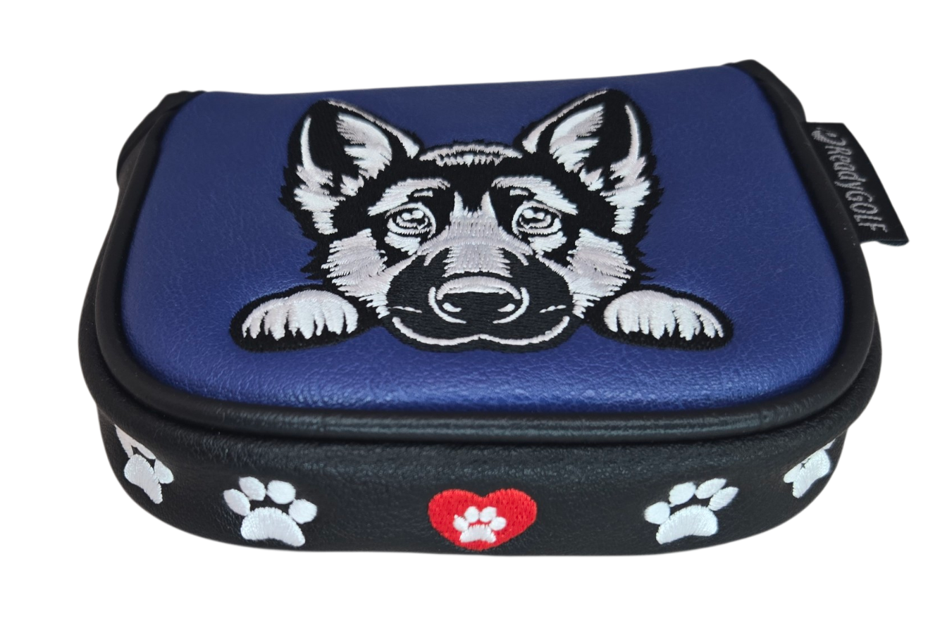L.A.B. MEZZ OZ Embroidered Center Shaft Putter Cover by ReadyGOLF - German Shepard