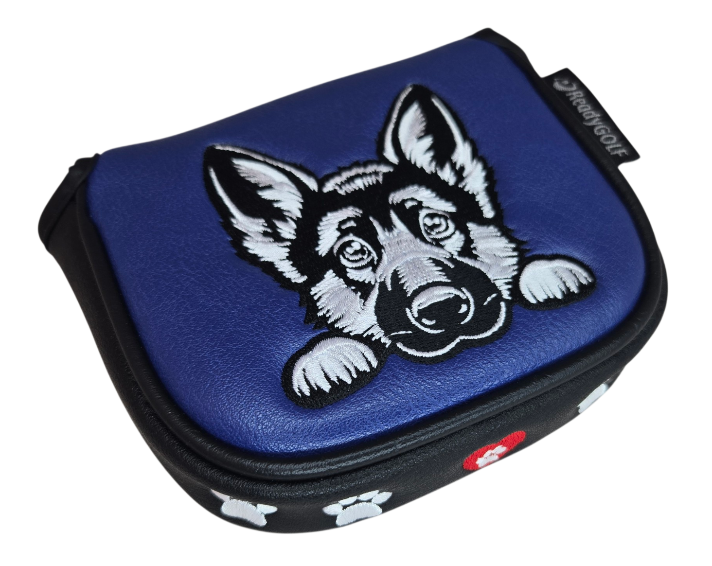 L.A.B. MEZZ OZ Embroidered Center Shaft Putter Cover by ReadyGOLF - German Shepard