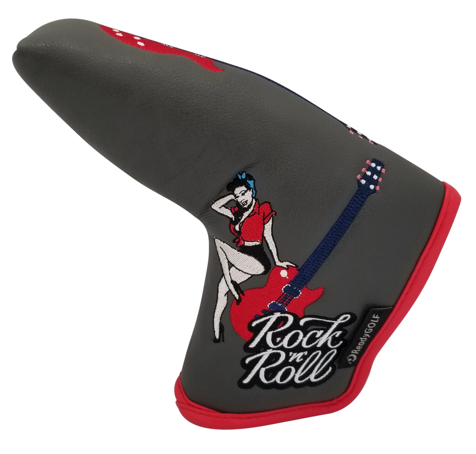 Rock 'N' Roll Embroidered Blade Putter Cover by ReadyGOLF