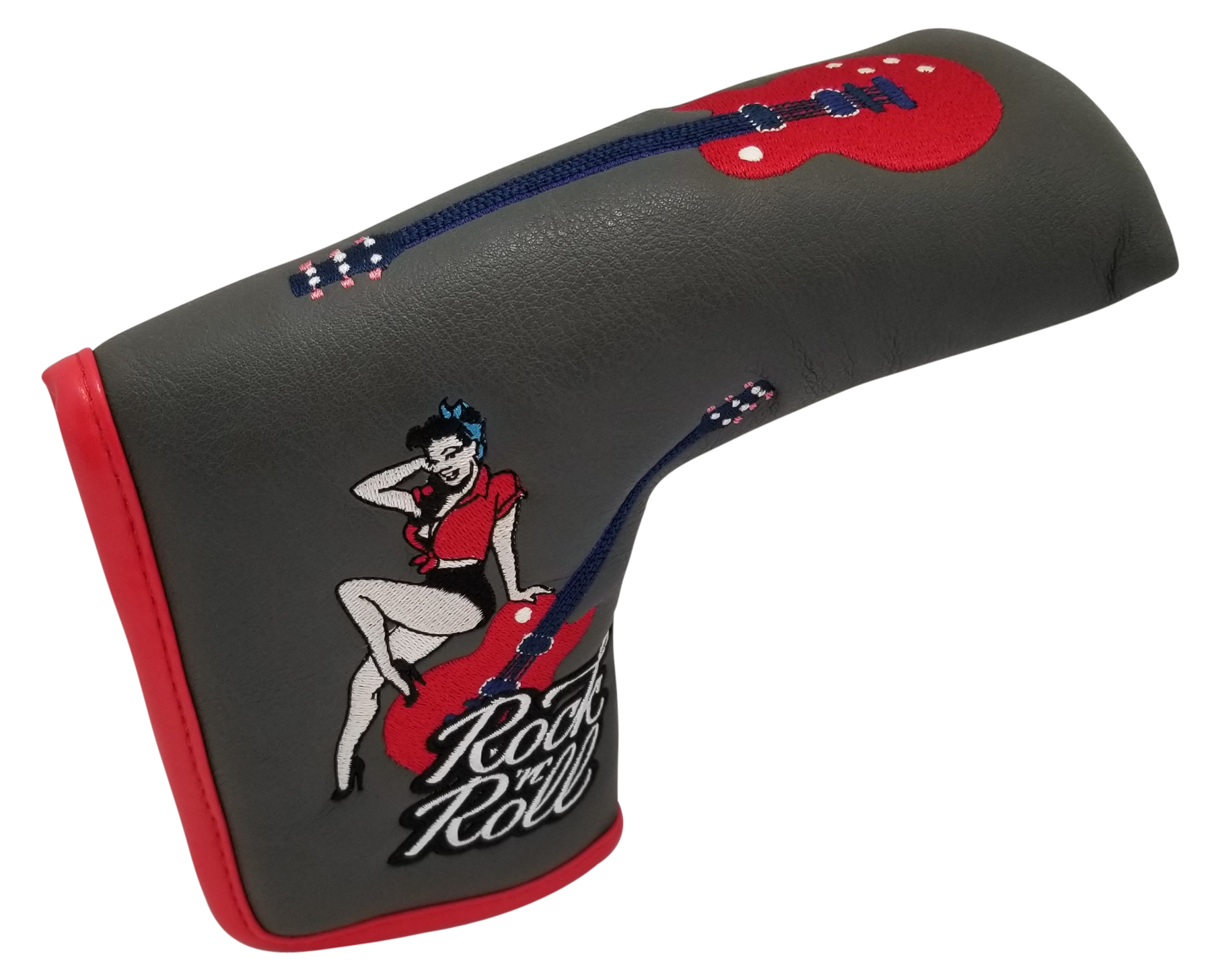 Rock 'N' Roll Embroidered Blade Putter Cover by ReadyGOLF