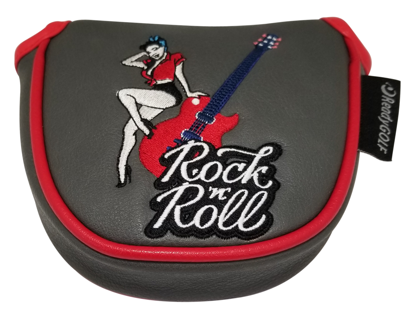 Rock 'N' Roll Embroidered Mallet Putter Cover by ReadyGOLF