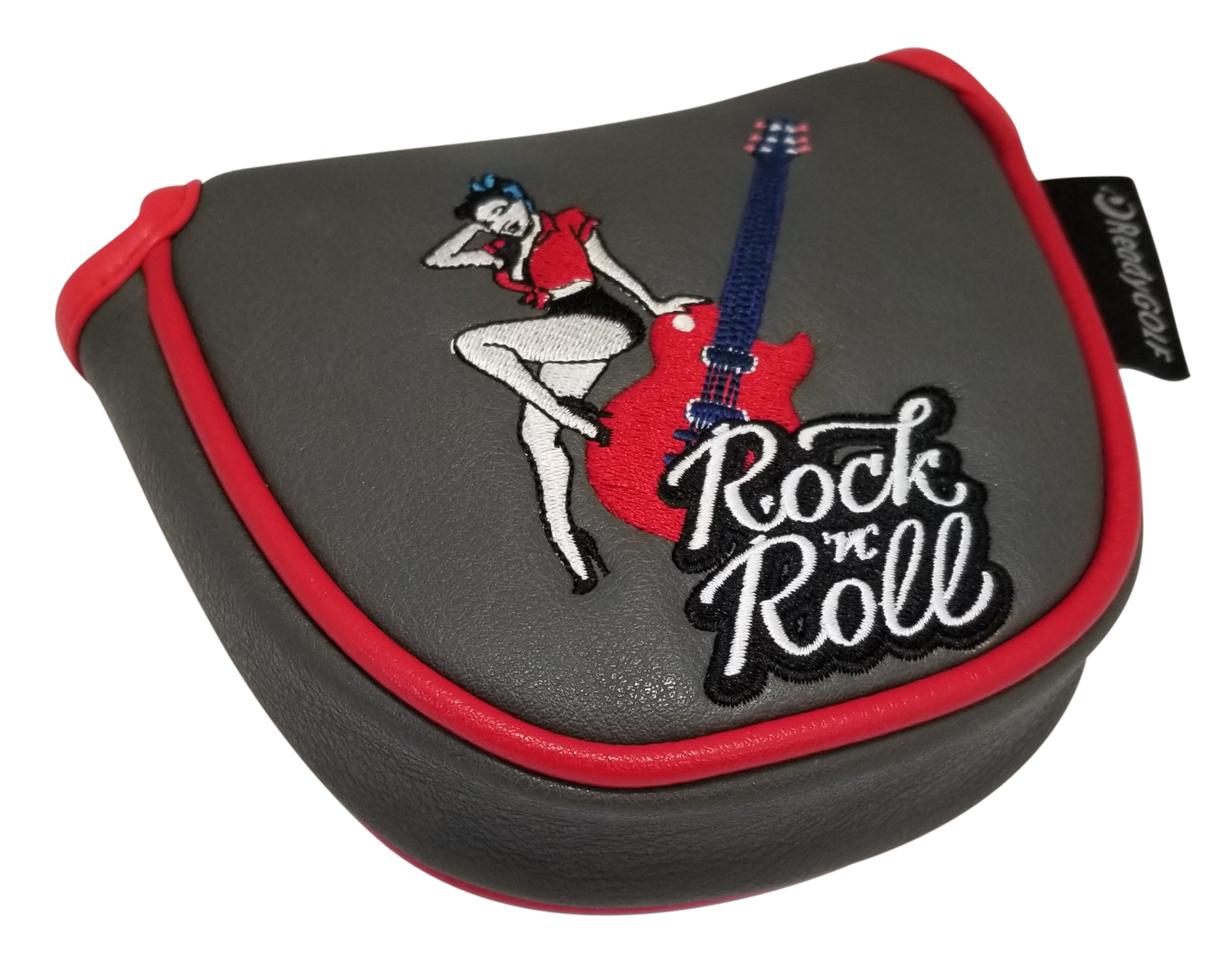 Rock 'N' Roll Embroidered Mallet Putter Cover by ReadyGOLF