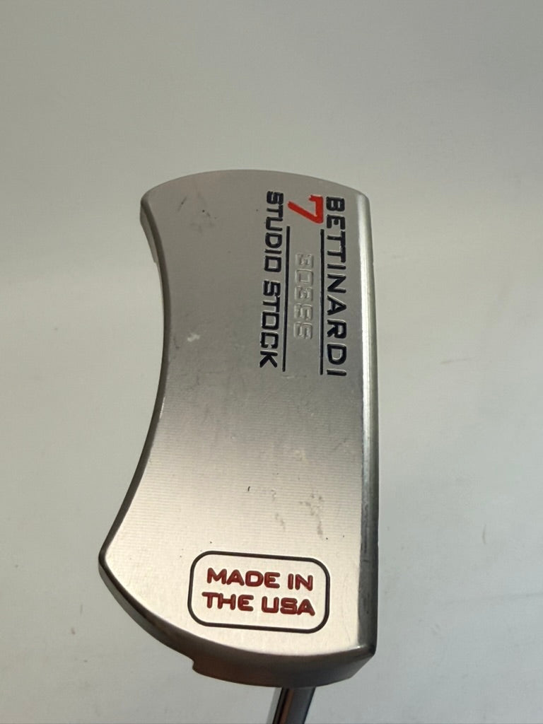 Bettinardi Studio Stock 7 Putter RH SuperStroke Pistol Tour Used