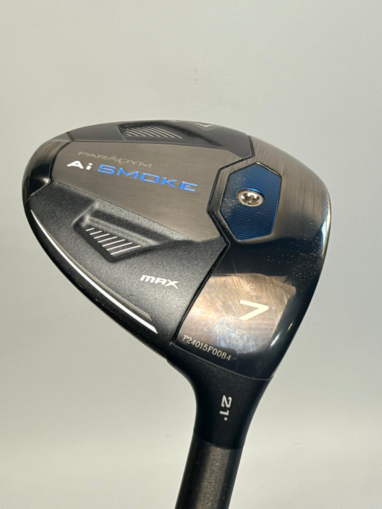 Callaway Ai Smoke MAX 7 Wood 21° RH Graphite Design Tour AD UB-5 Stiff