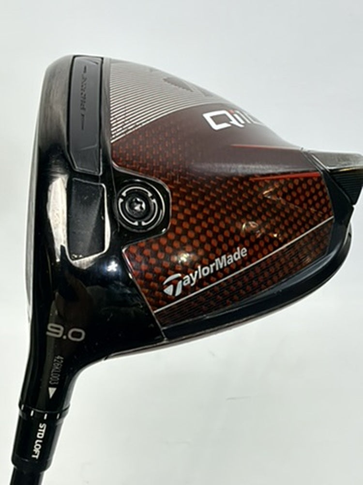 TaylorMade Qi10 Driver 9° LH HZRDUS Smoke Red Stiff 42.5 in