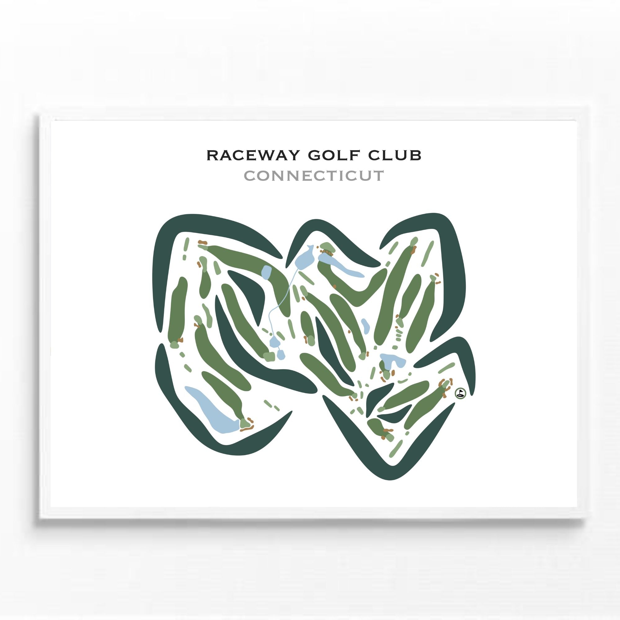 Raceway Golf Club, Connecticut - Printed Golf Courses
