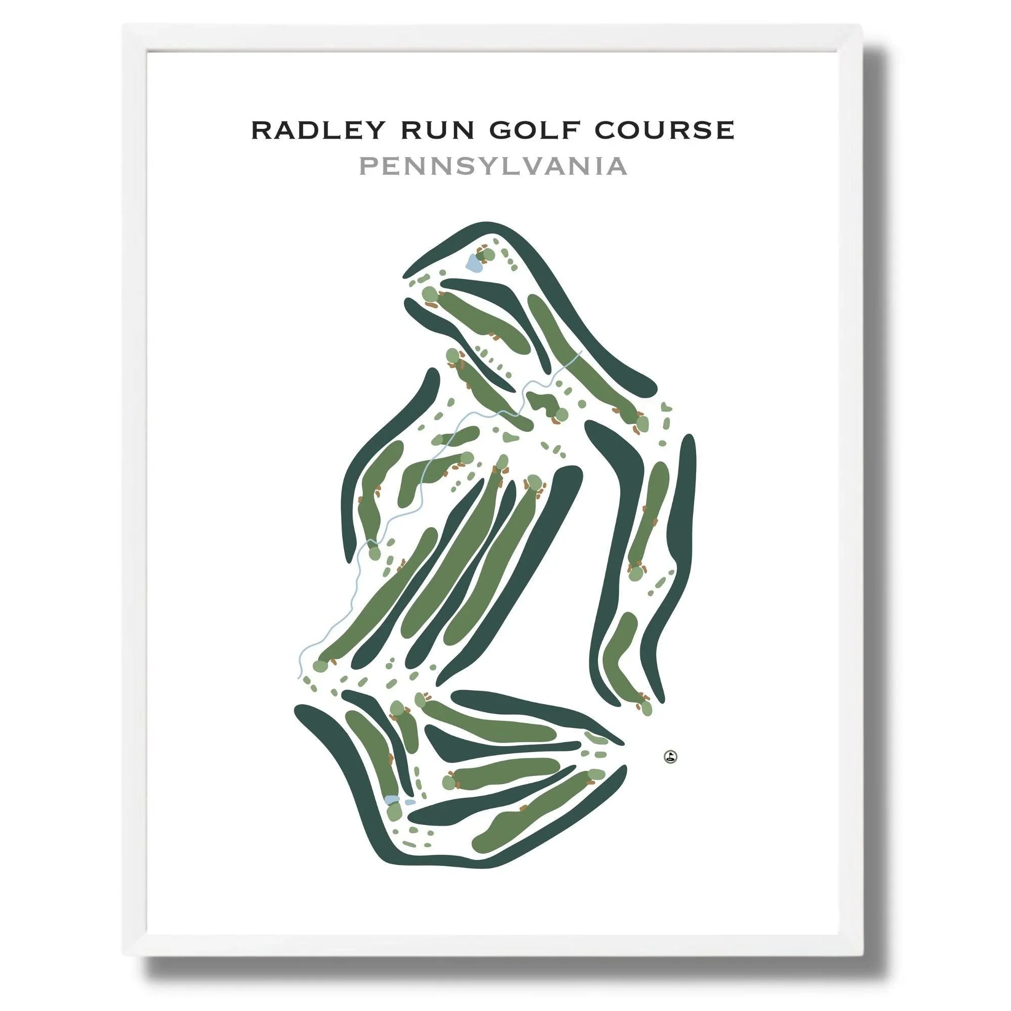 Radley Run Golf Course, Pennsylvania - Printed Golf Course