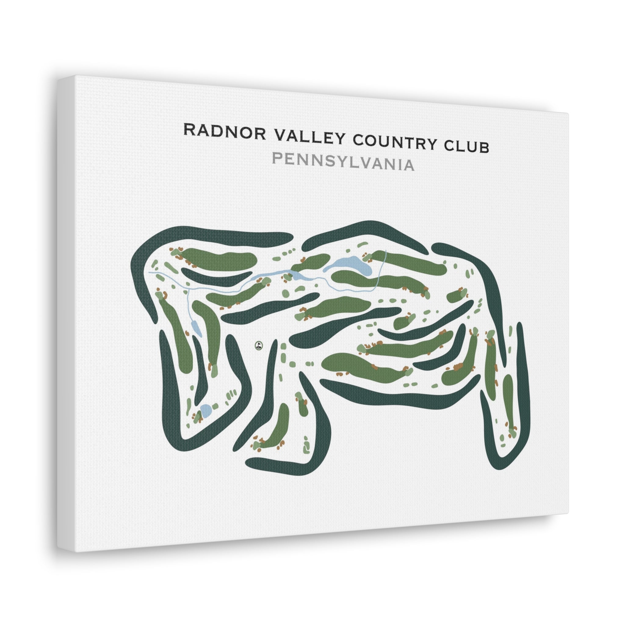 Radnor Valley Country Club, Pennsylvania - Printed Golf Courses