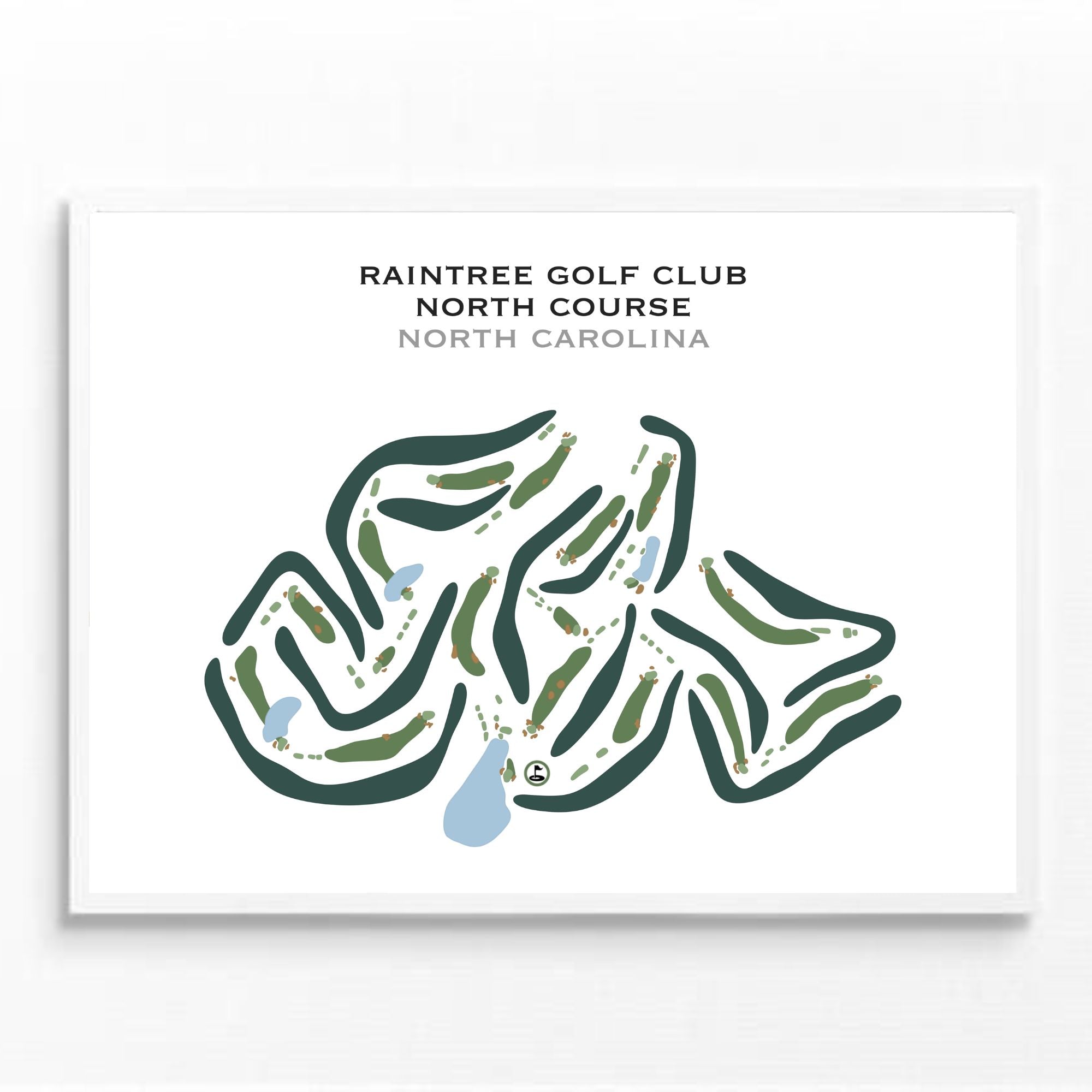 Raintree Country Club - North Course, North Carolina - Printed Golf Courses