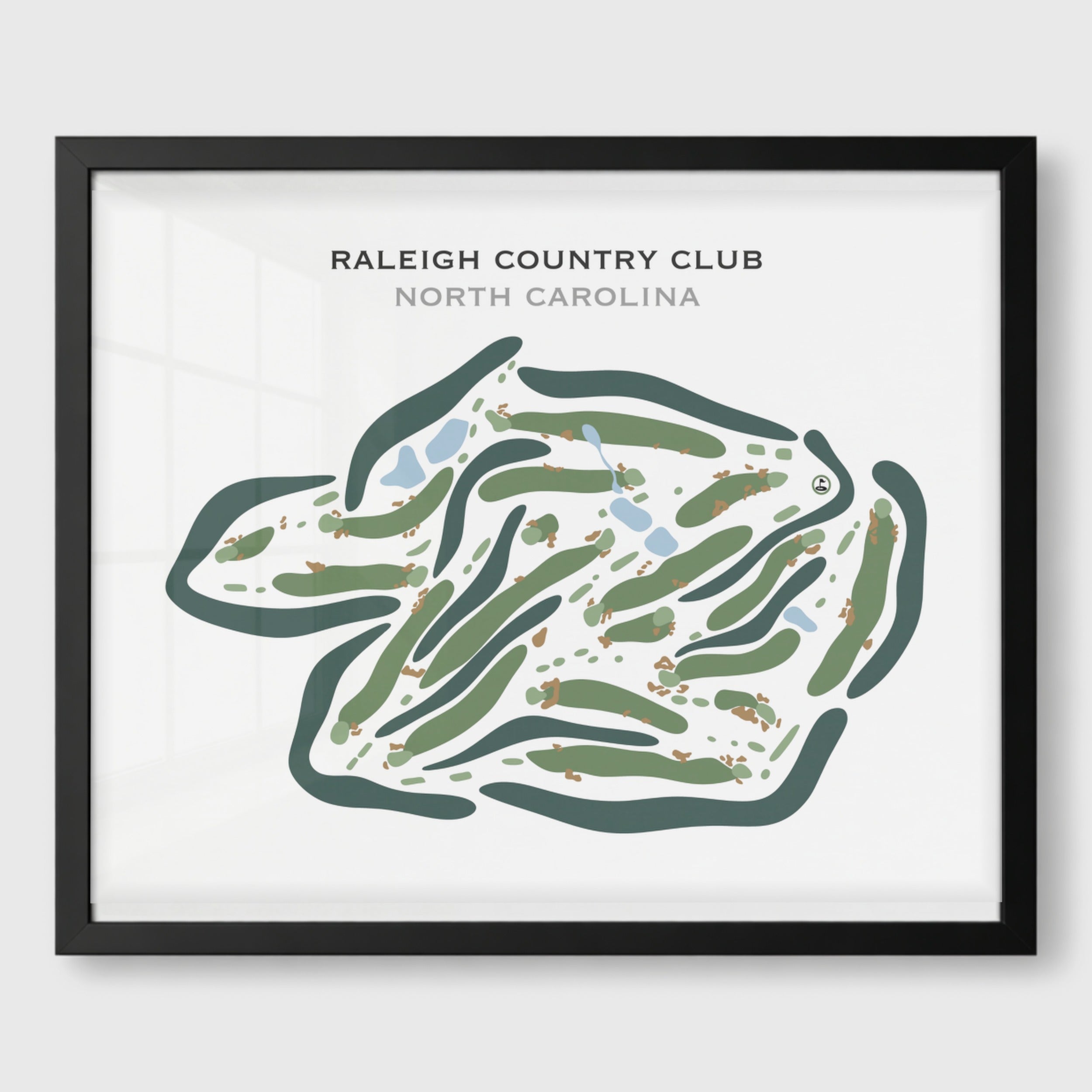 Raleigh Country Club, North Carolina - Printed Golf Courses