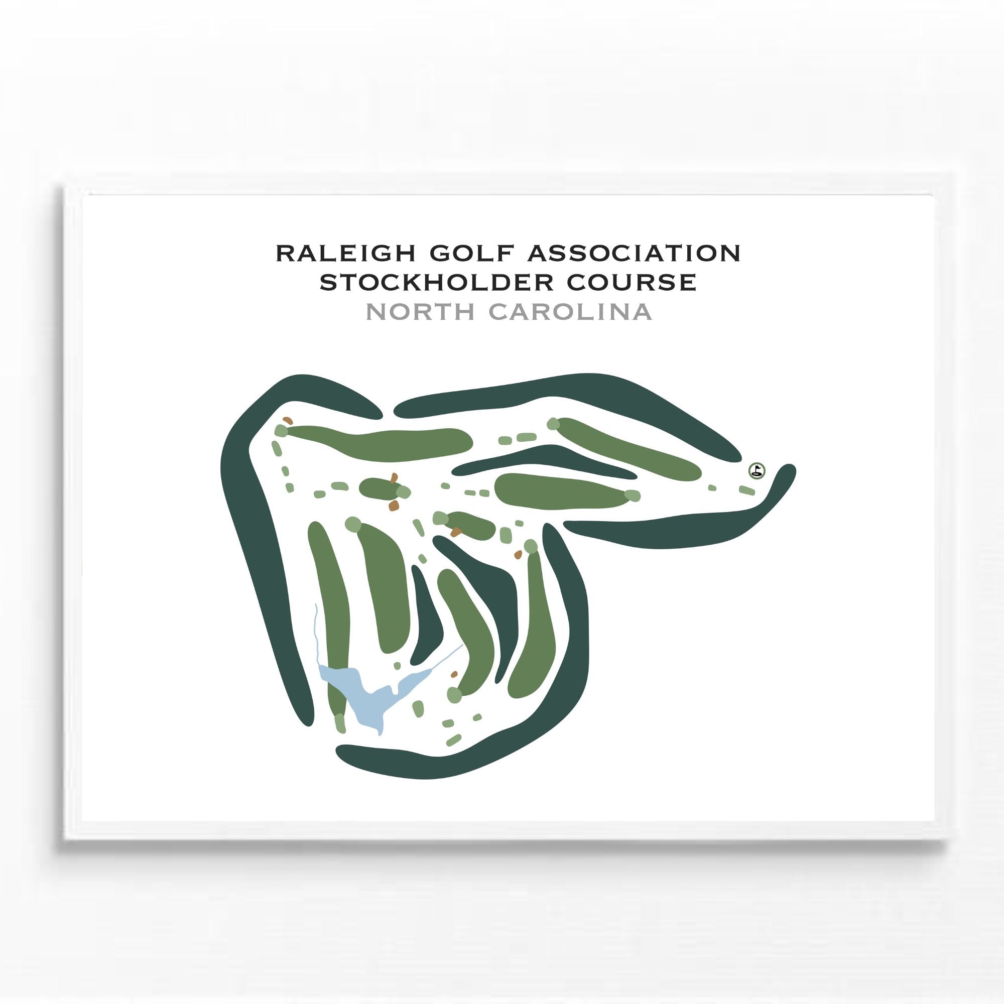 Raleigh Golf Association - Stockholders Course, North Carolina - Printed Golf Courses