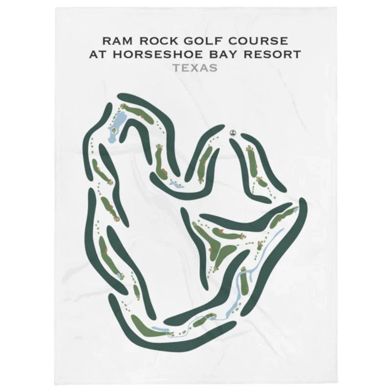 Ram Rock Golf Course, Horseshoe Bay Resort, Texas - Printed Golf Course