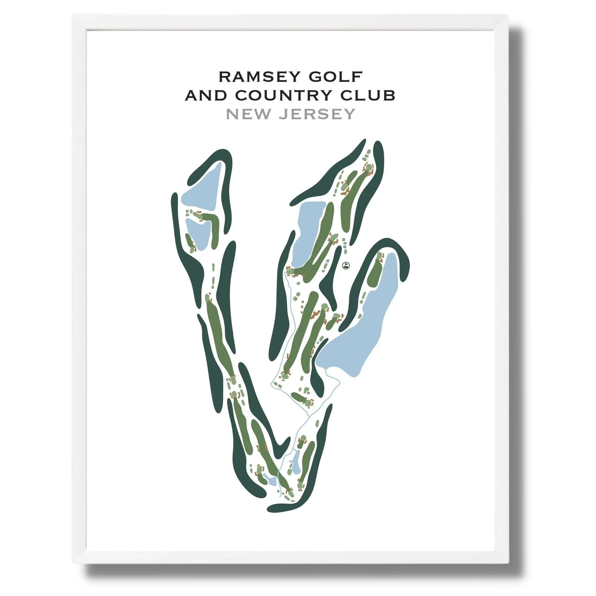 Ramsey Golf & Country Club, New Jersey - Printed Golf Course