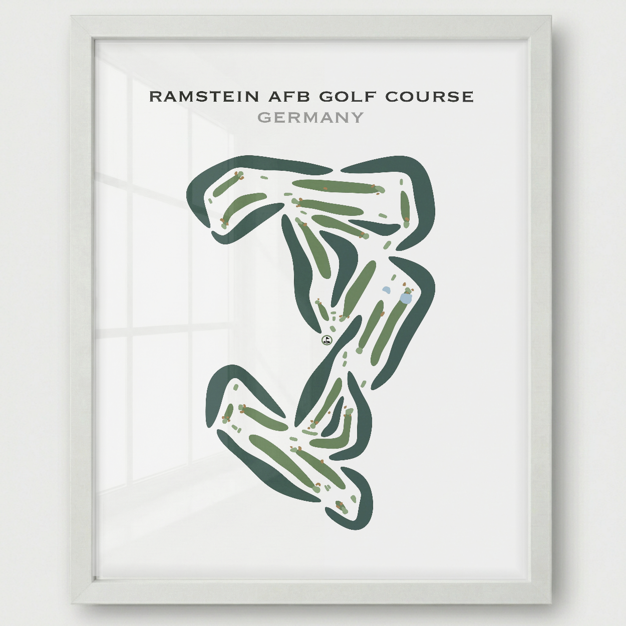 Ramstein AFB Golf Course, Germany - Printed Golf Courses