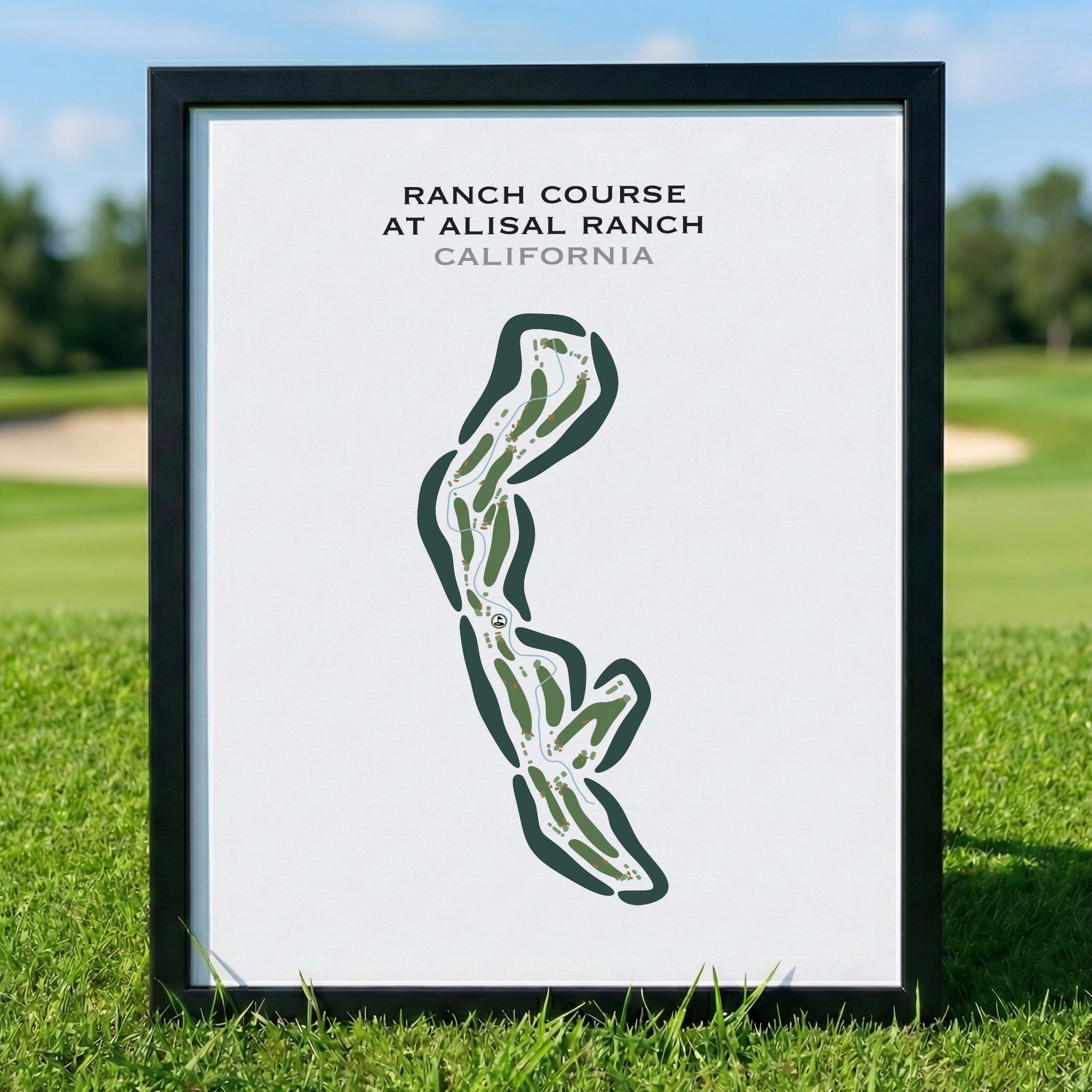 Ranch Course at Alisal Ranch, California - Printed Golf Courses